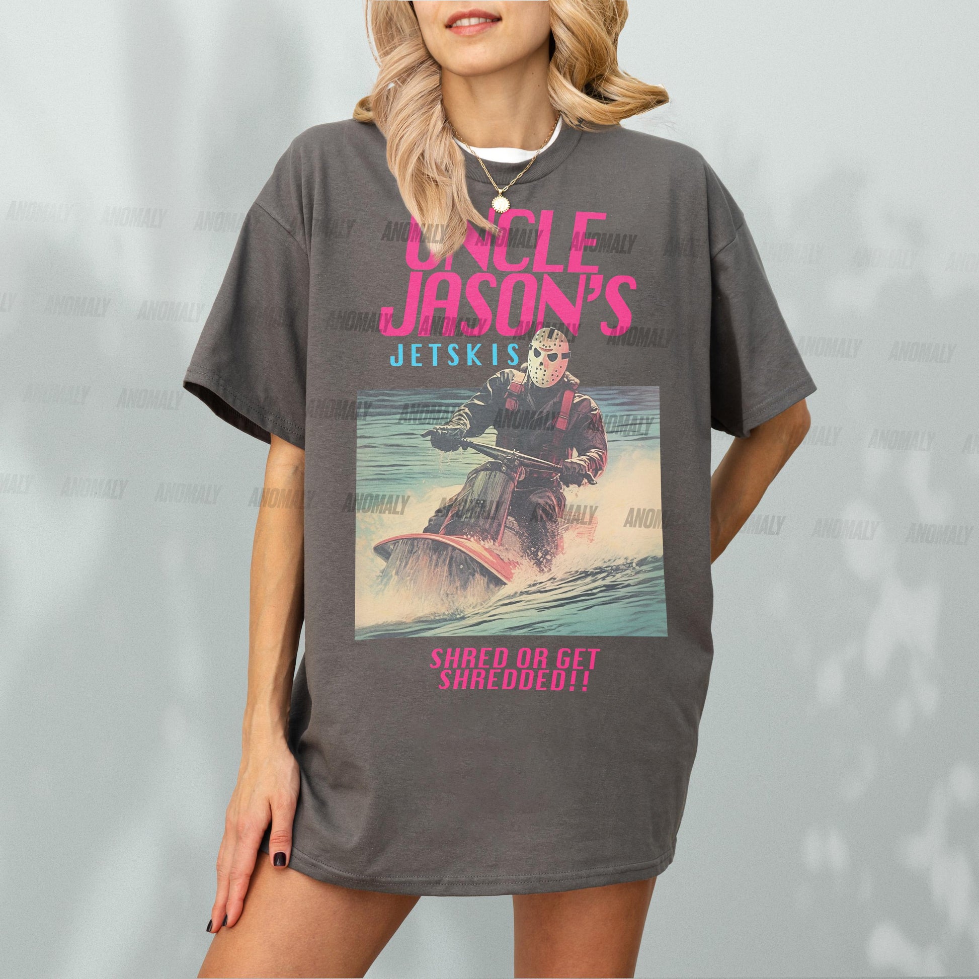 Funny Jason T-Shirt – Uncle Jason’s Jetskis Vintage 80s Horror Movie Ad Tee
