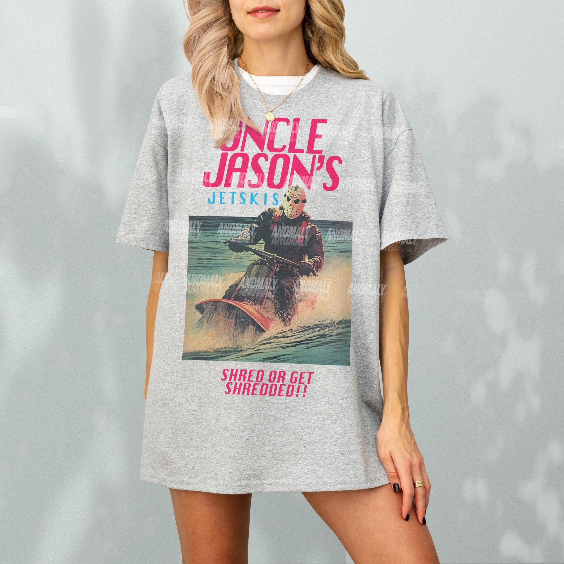 Funny Jason T-Shirt – Uncle Jason’s Jetskis Vintage 80s Horror Movie Ad Tee