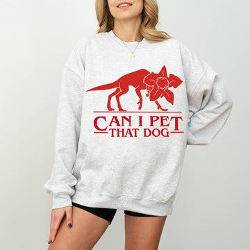 Funny Monster Dog Parody Graphic T-Shirt – Can I Pet That Dog Meme Tee