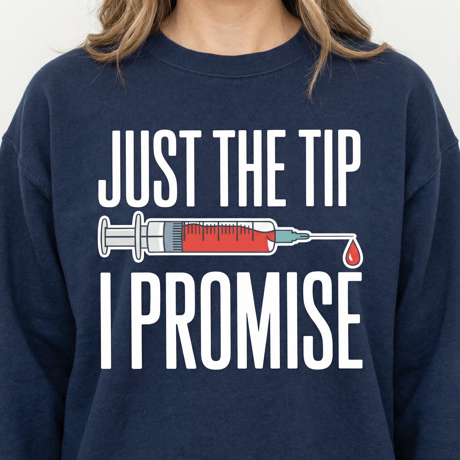 Funny Nurse Humor T-Shirt – Just the Tip Medical Joke Gift Tee
