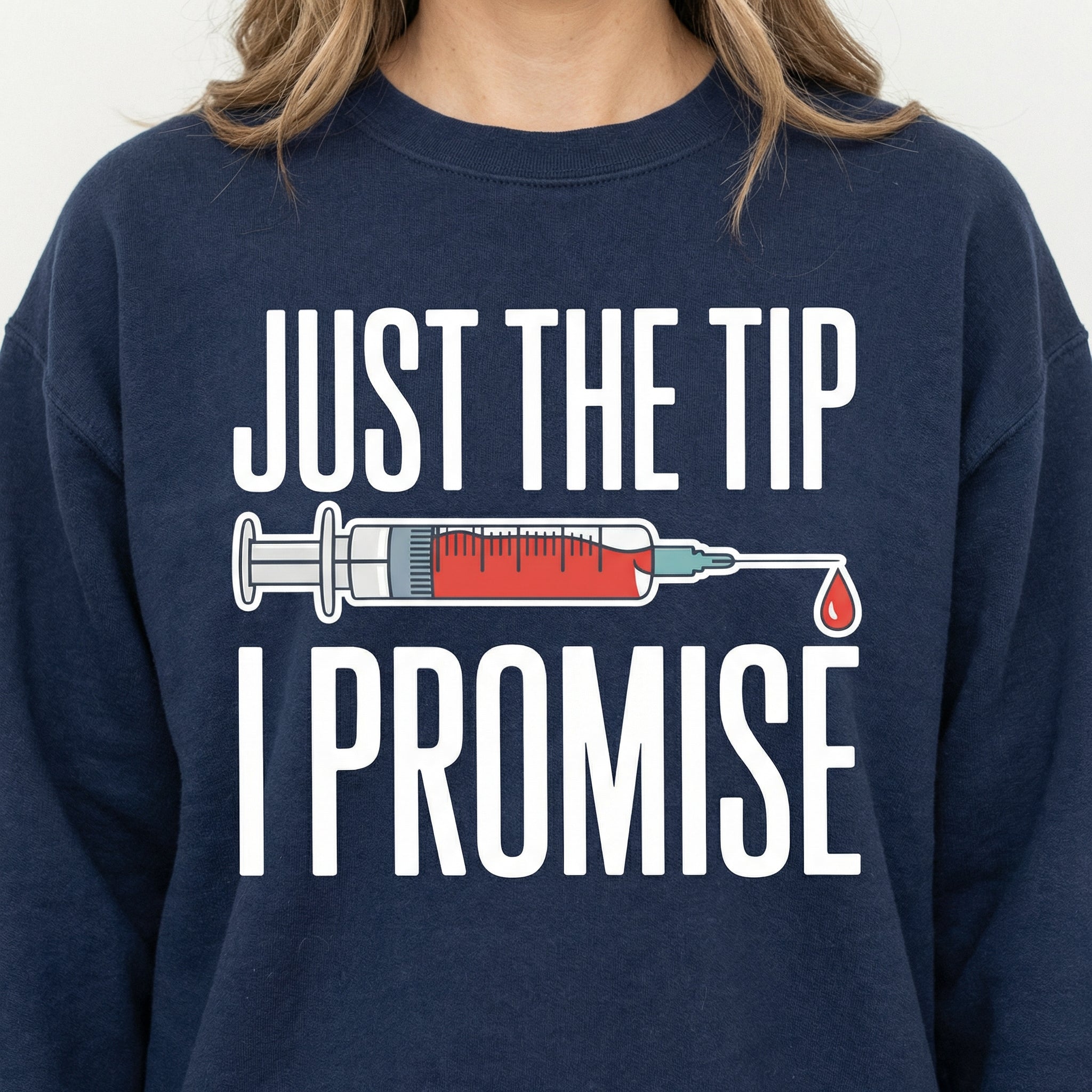 Funny Nurse Humor T-Shirt – Just the Tip Medical Joke Gift Tee