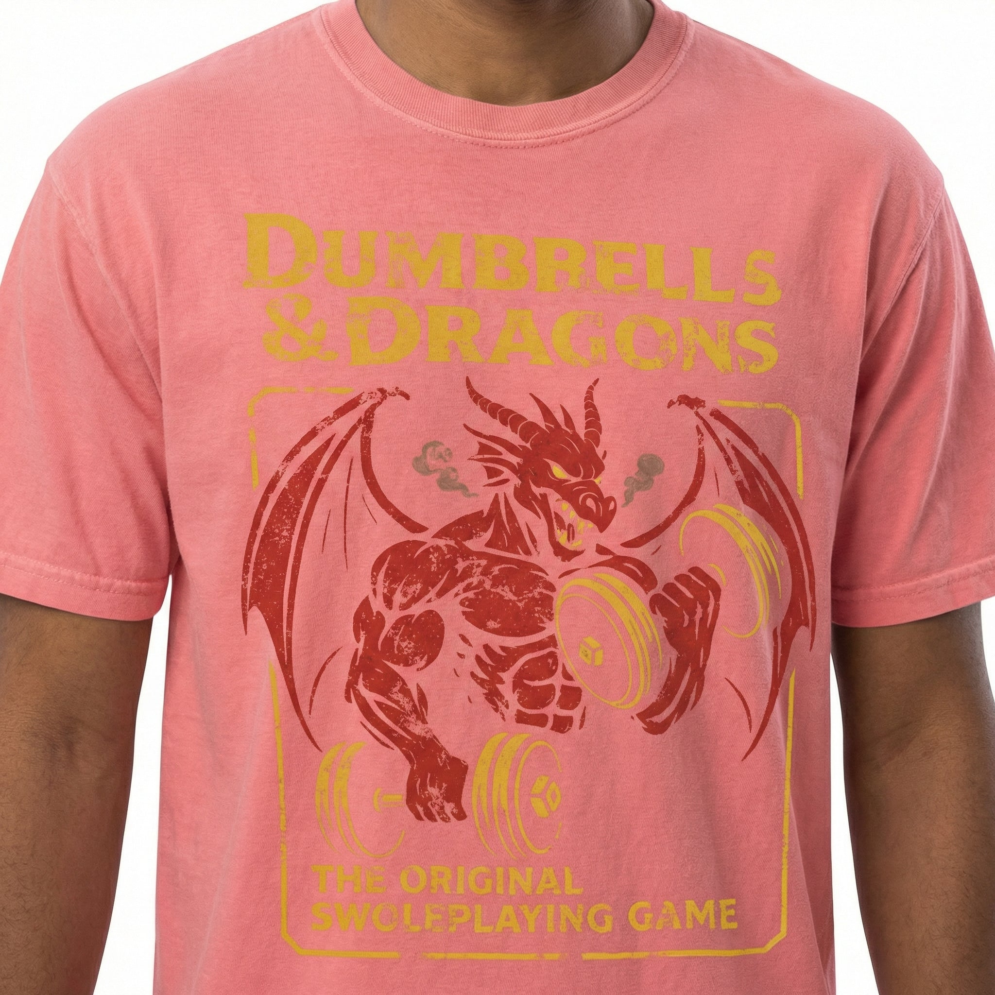 Funny RPG Gym Workout Graphic T-Shirt – Vintage Swole Tabletop Gamer Tee