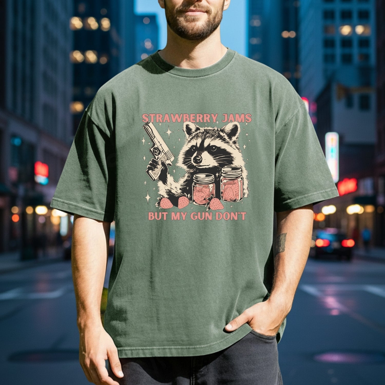 Funny Raccoon T-Shirt - Vintage Meme Graphic Tee for Men & Women
