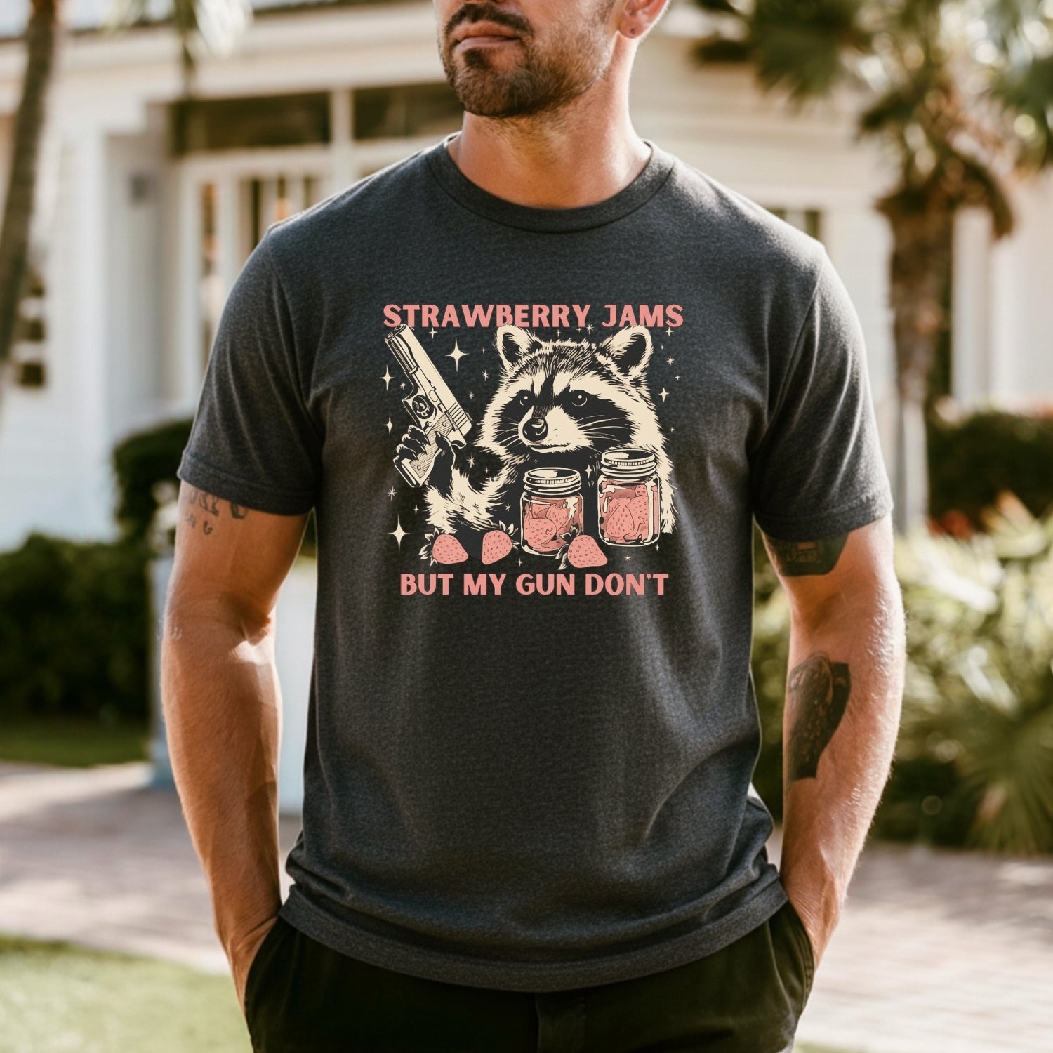 Funny Raccoon T-Shirt - Vintage Meme Graphic Tee for Men & Women