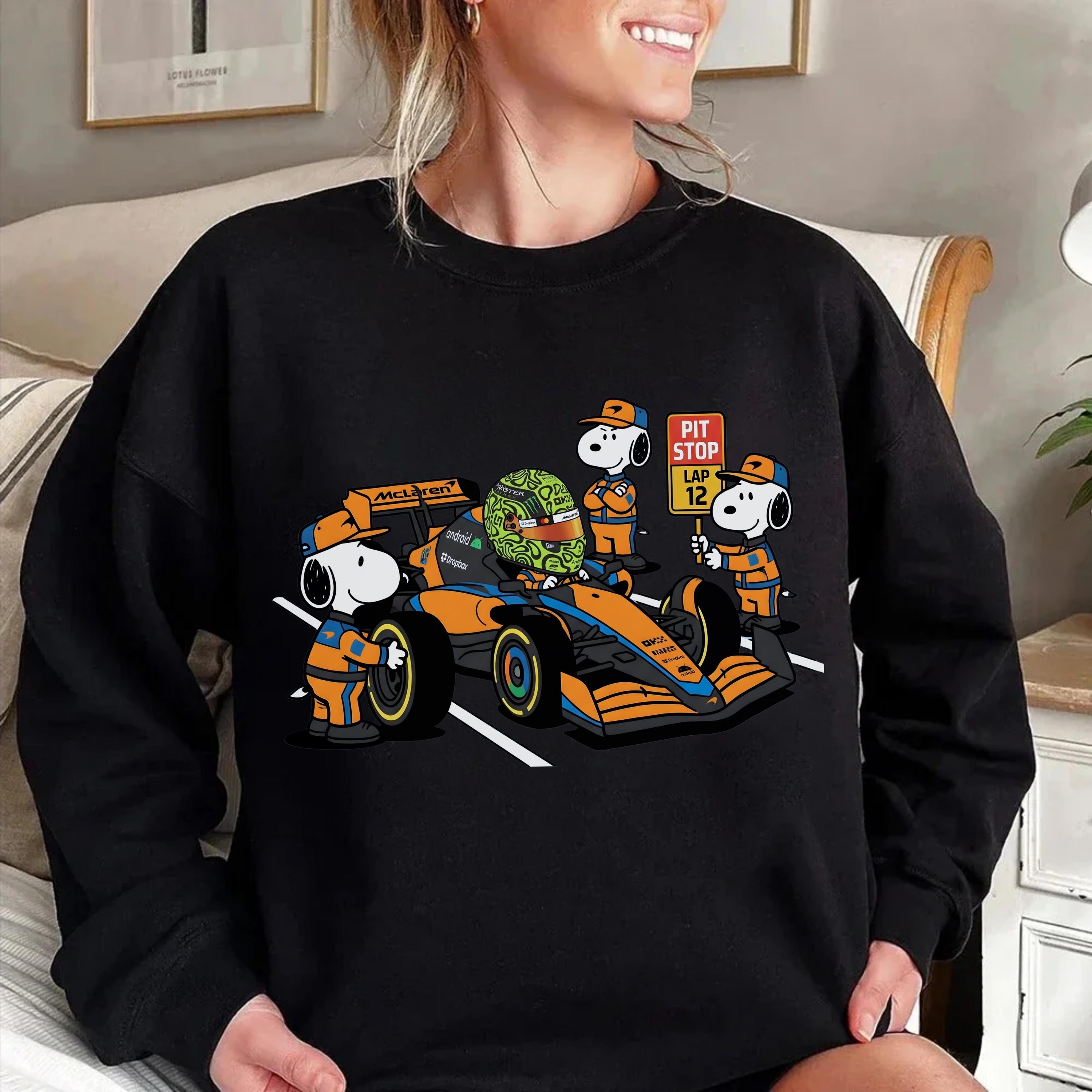 Funny Racing Pit Crew Graphic T-Shirt – Cartoon Motorsport Fan Tee