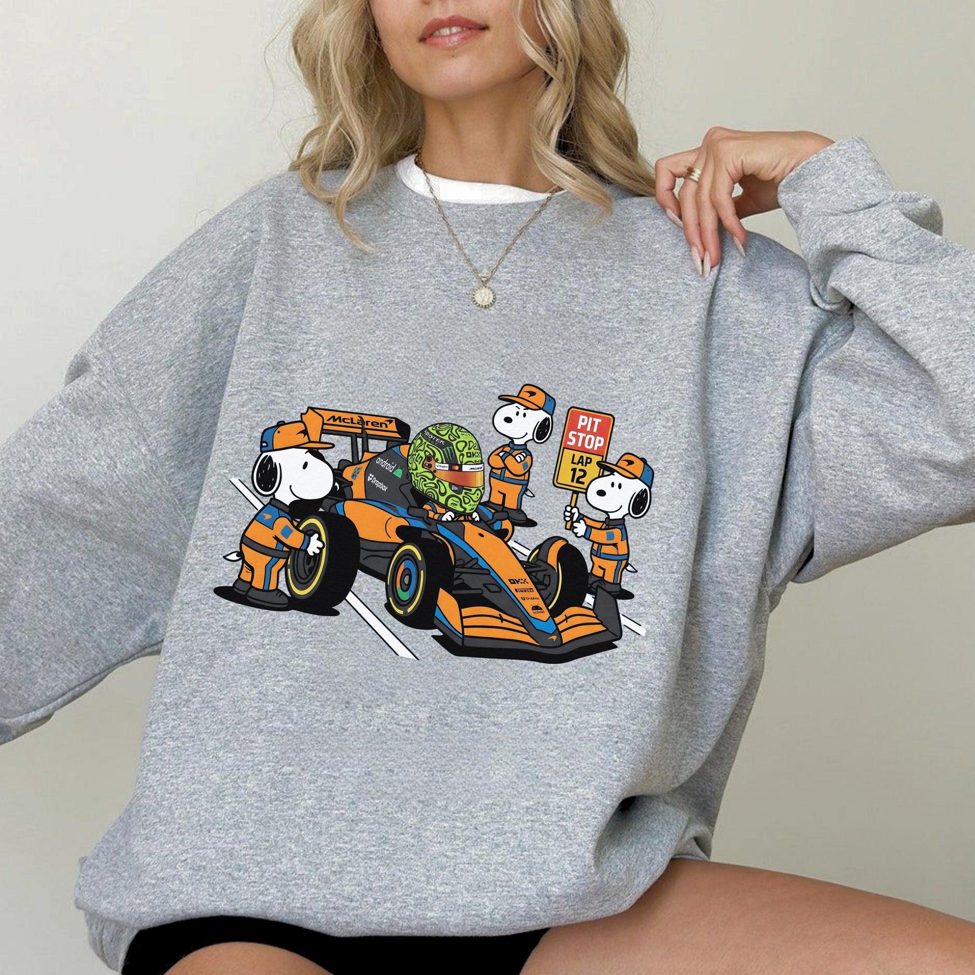 Funny Racing Pit Crew Graphic T-Shirt – Cartoon Motorsport Fan Tee