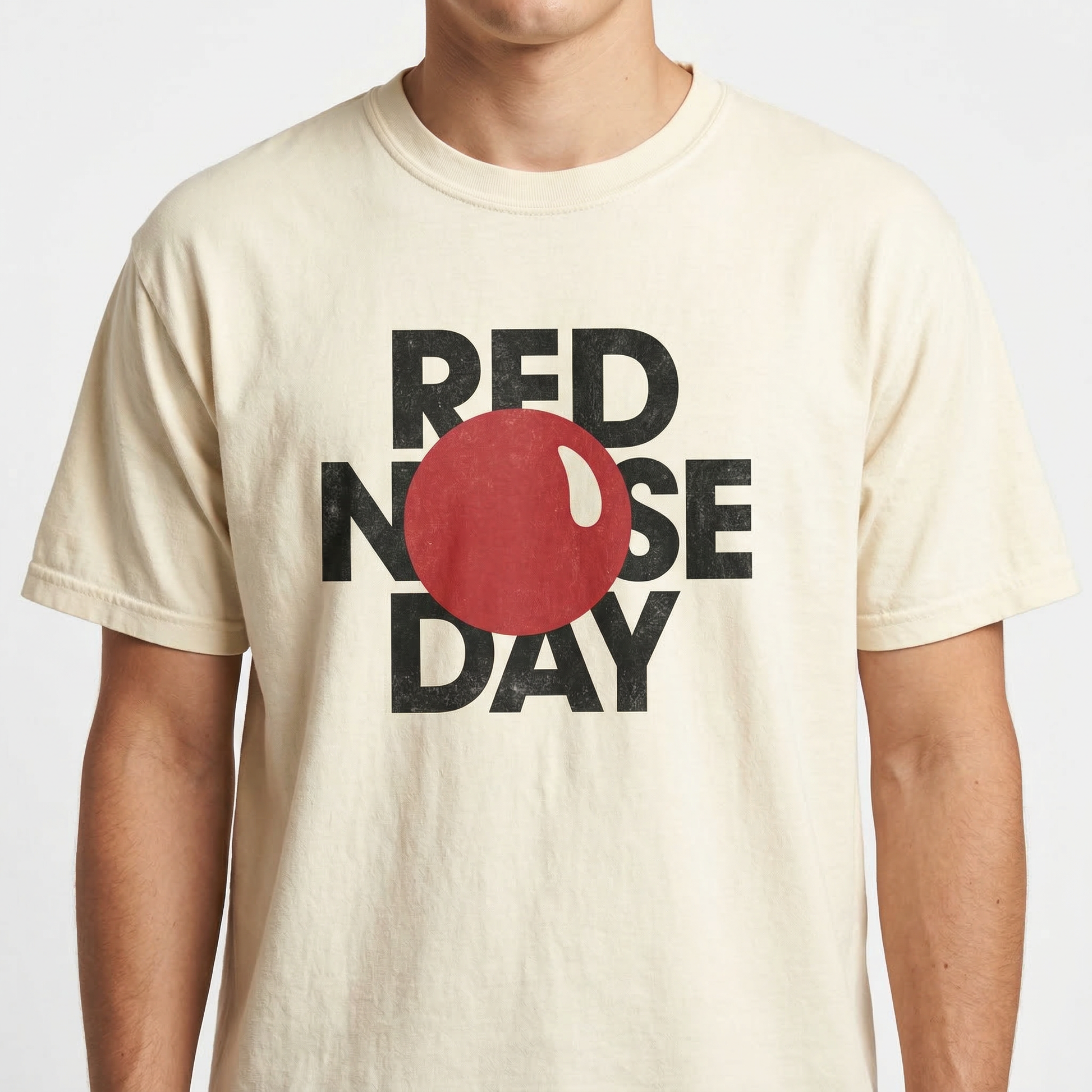 Funny Red Nose Charity Shirt – Humor Graphic Tee – School Fundraiser T-Shirt