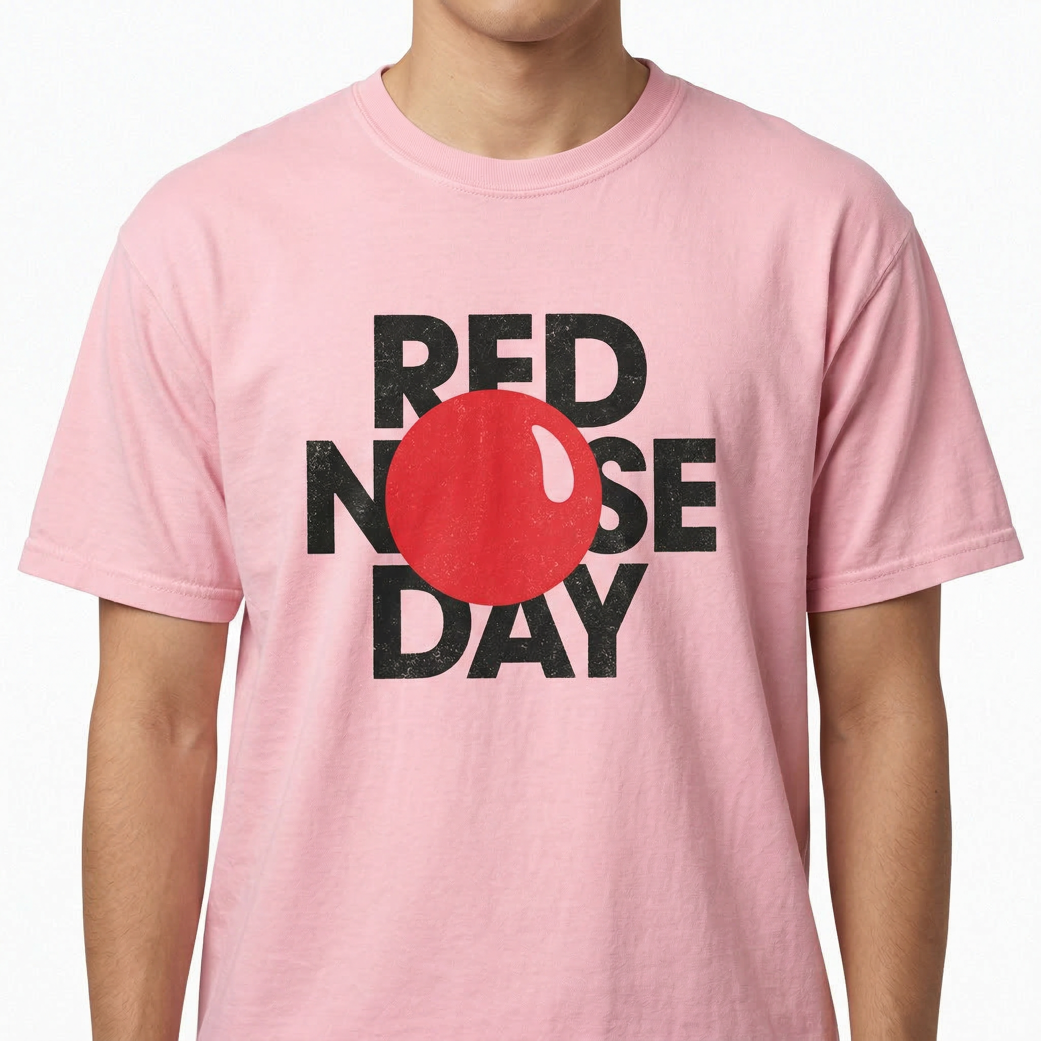 Funny Red Nose Charity Shirt – Humor Graphic Tee – School Fundraiser T-Shirt