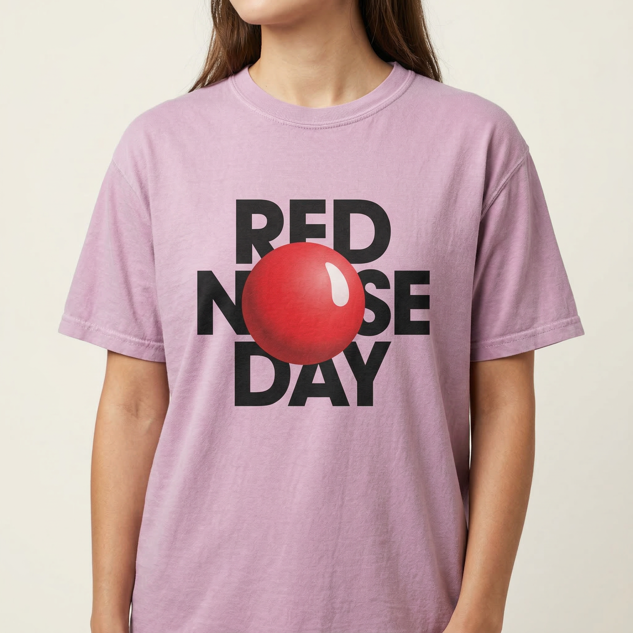 Funny Red Nose Charity Shirt – Humor Graphic Tee – School Fundraiser T-Shirt