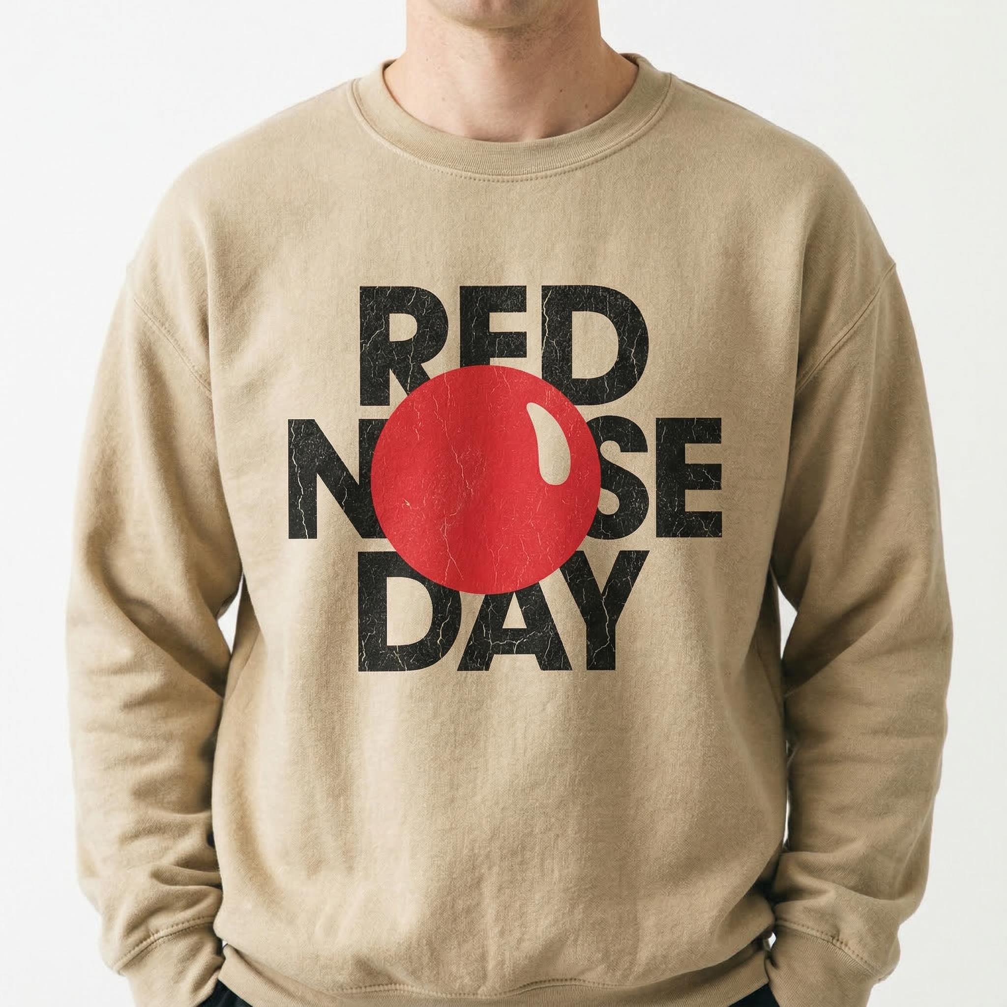 Funny Red Nose Charity Shirt – Humor Graphic Tee – School Fundraiser T-Shirt
