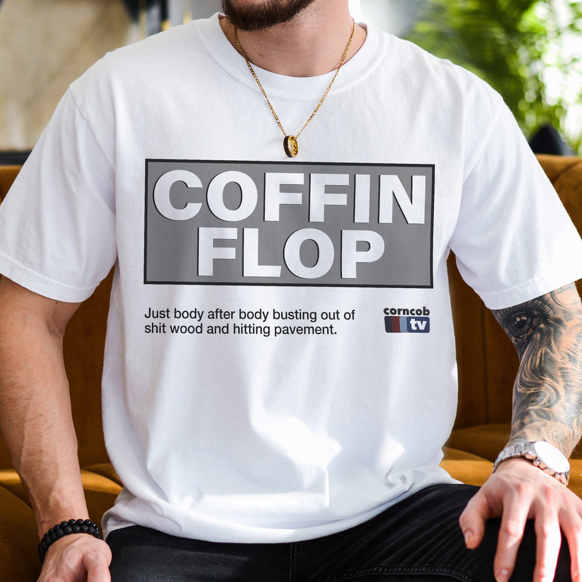 Funny Tim Robinson Coffin Flop T-Shirt – TV Show Inspired Graphic Tee