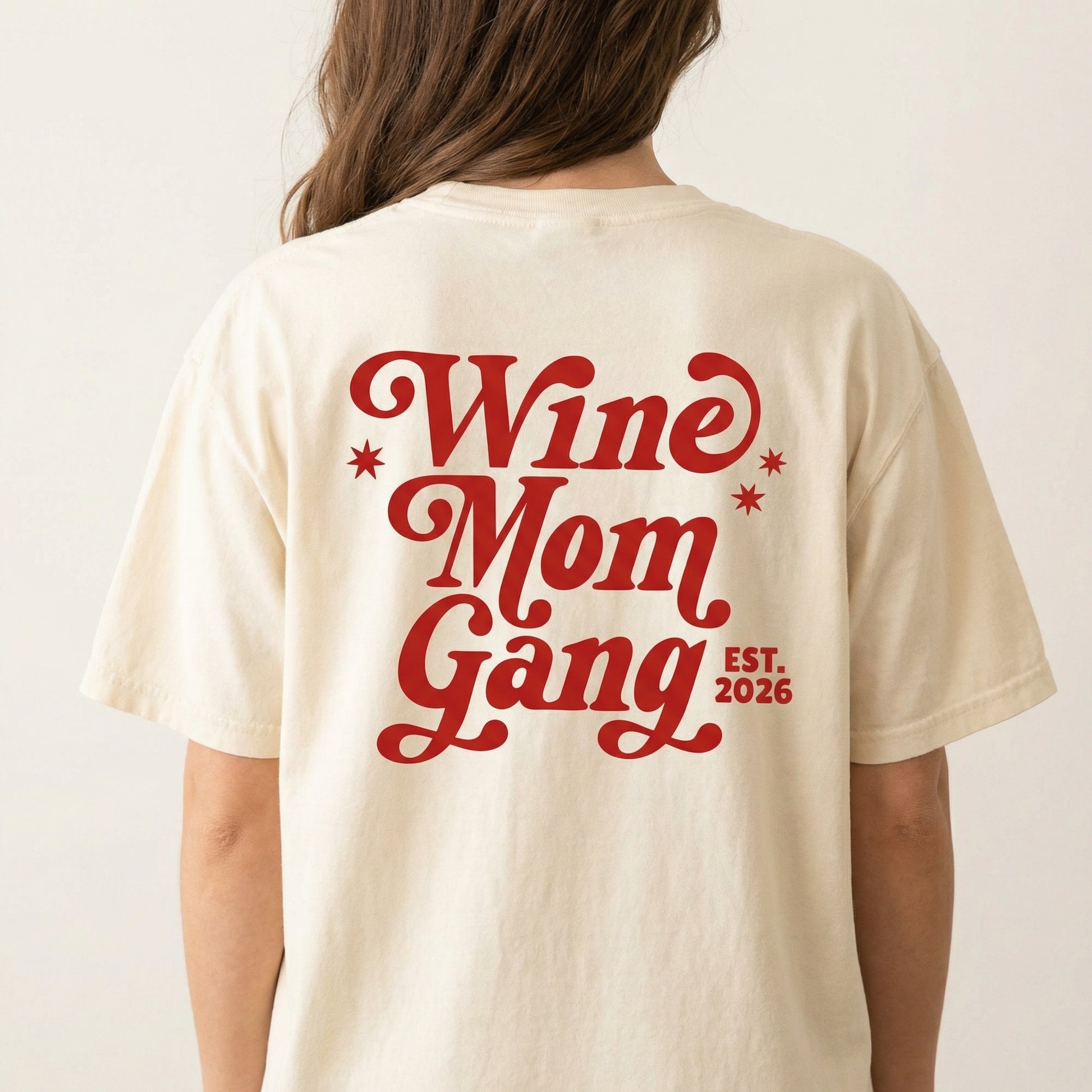 Funny Wine Mom Graphic T-Shirt – Organized Moms Humor Tee
