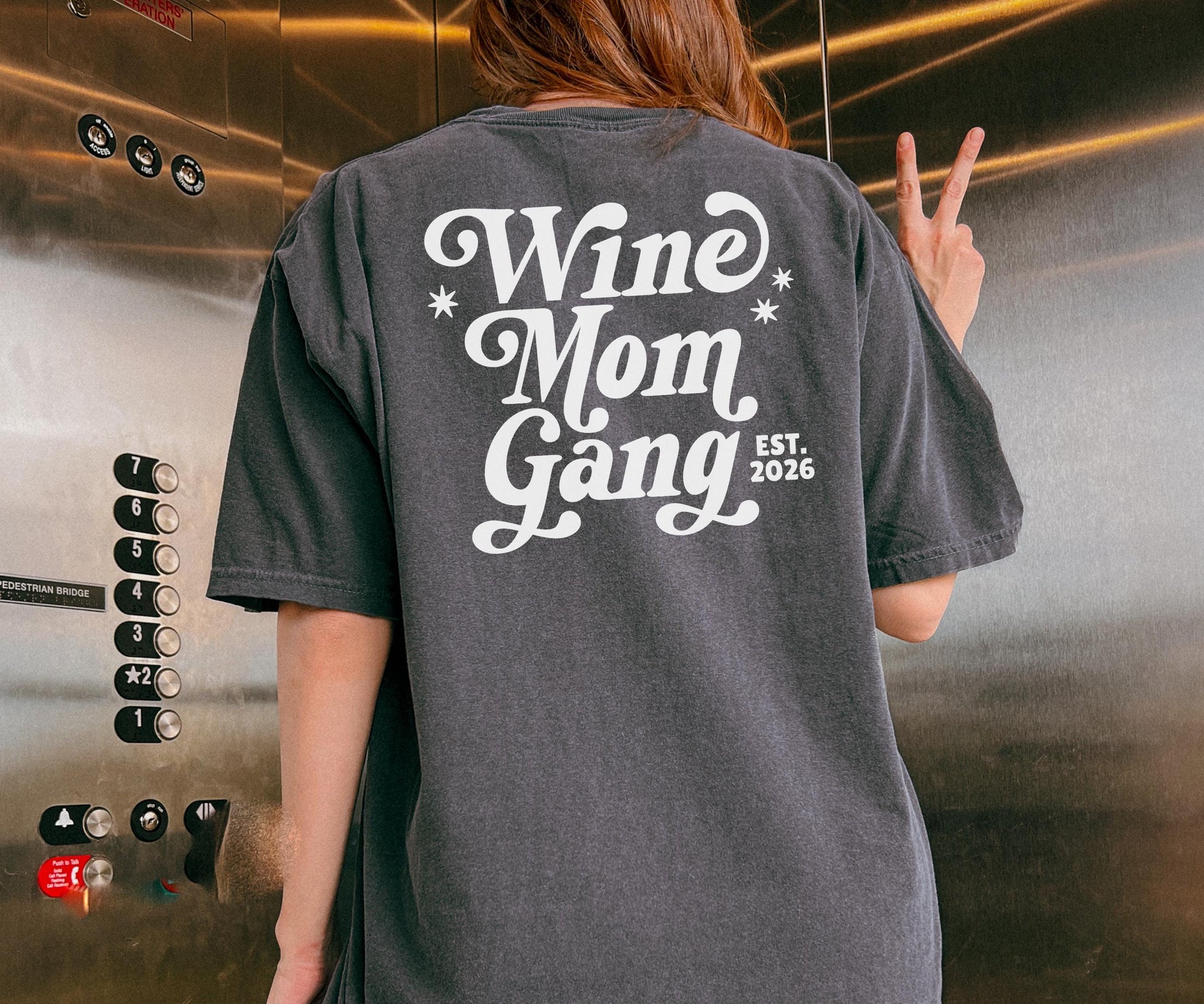 Funny Wine Mom Graphic T-Shirt – Organized Moms Humor Tee
