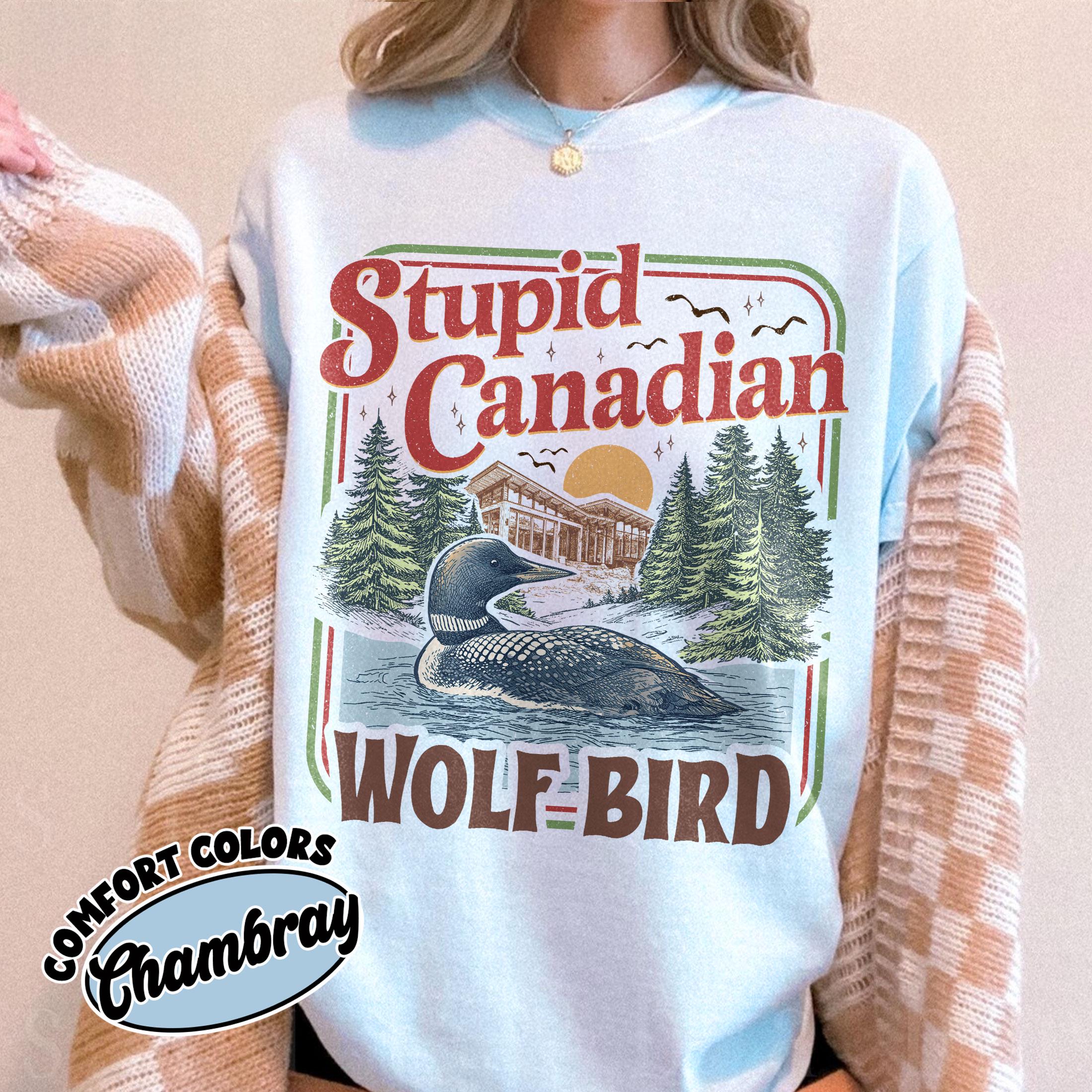 Funny Wolf Bird Graphic T-Shirt – Hockey Rivalry Inspired Animal Tee