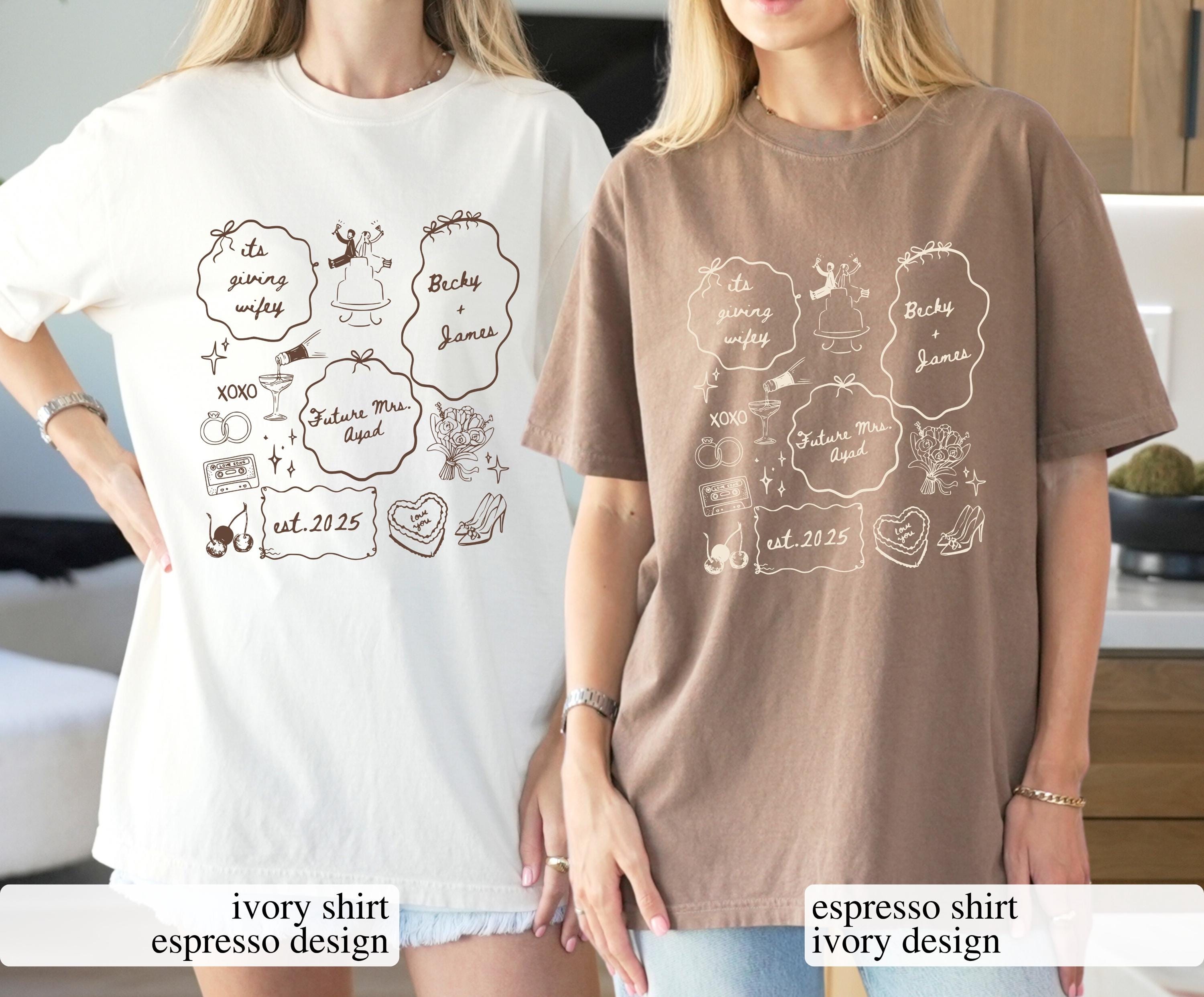 Future Mrs Graphic T-Shirt - Custom Personalized Bride To Be Engagement Tee