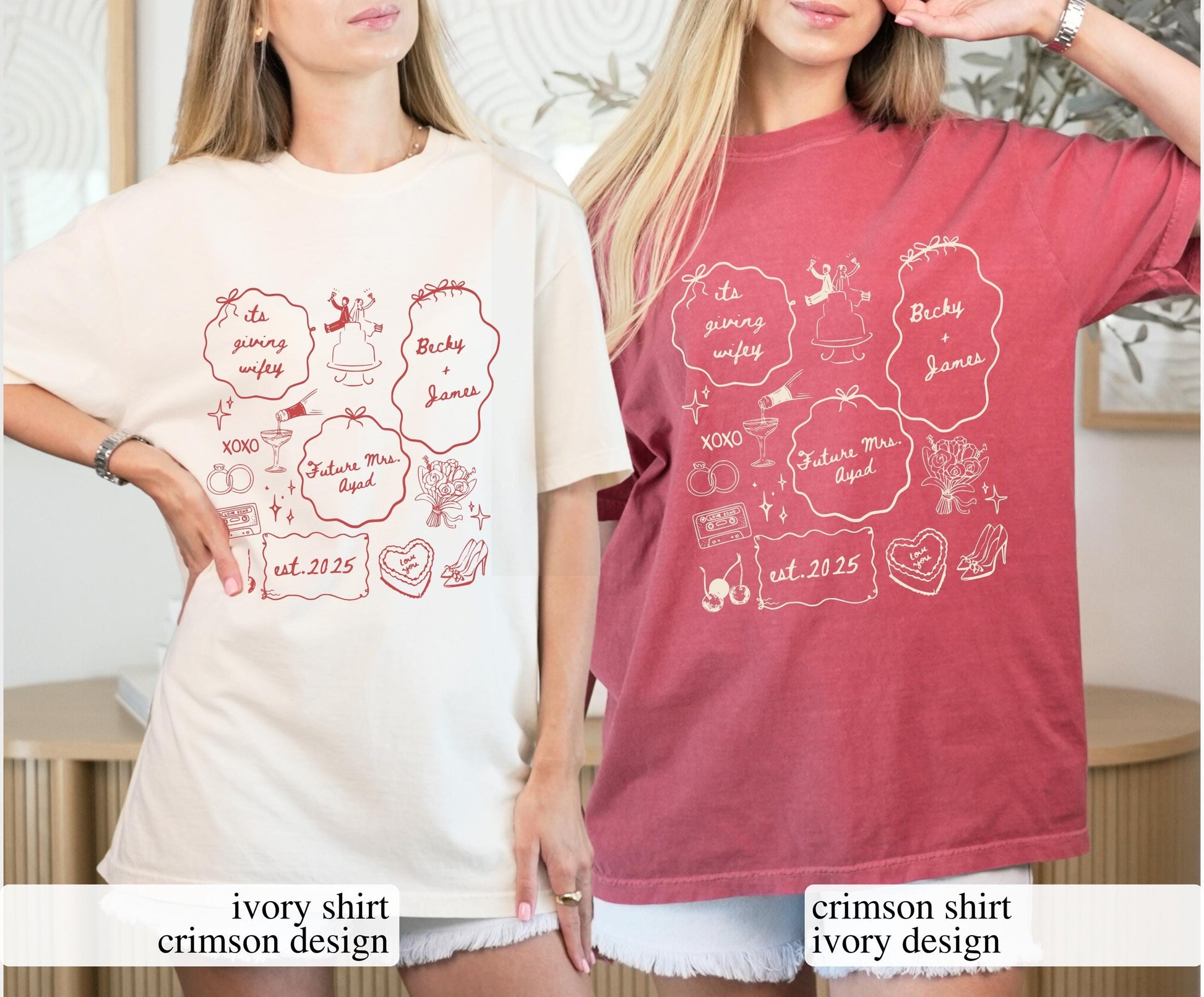 Future Mrs Graphic T-Shirt - Custom Personalized Bride To Be Engagement Tee