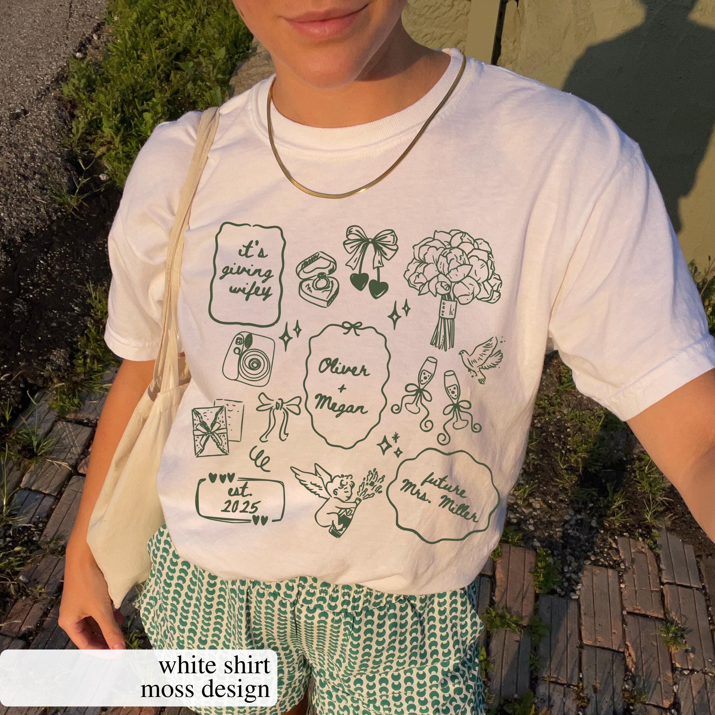 Future Mrs Graphic T-Shirt - Custom Personalized Engagement Bride Tee