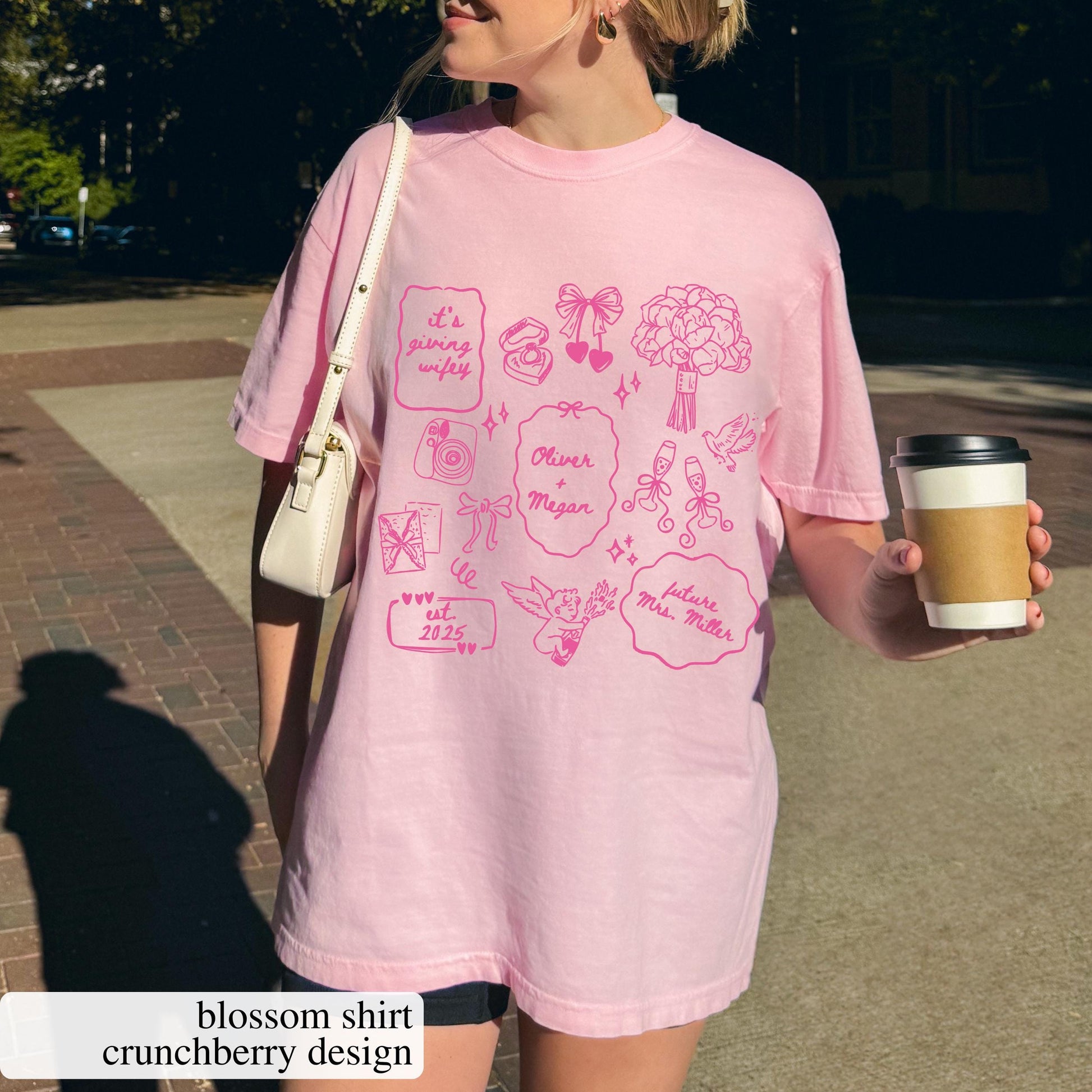 Future Mrs Graphic T-Shirt - Custom Personalized Engagement Bride Tee