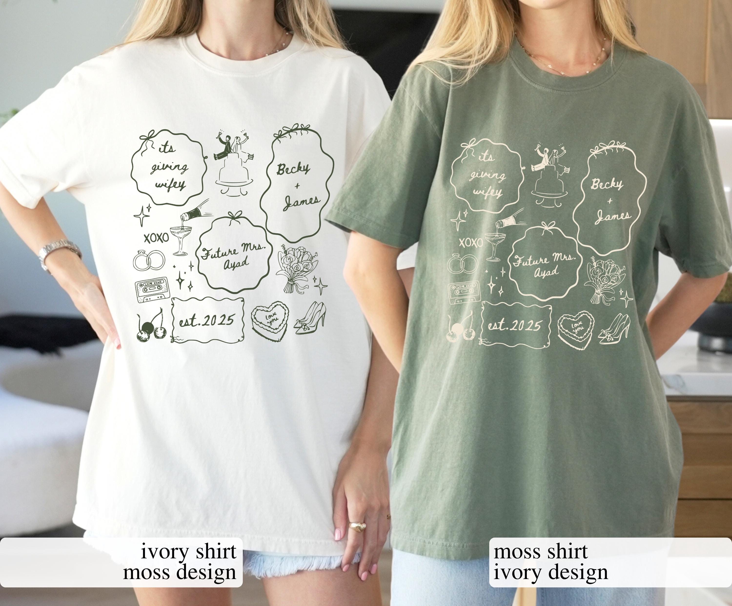 Future Mrs Graphic T-Shirt - Custom Personalized Bride To Be Engagement Tee