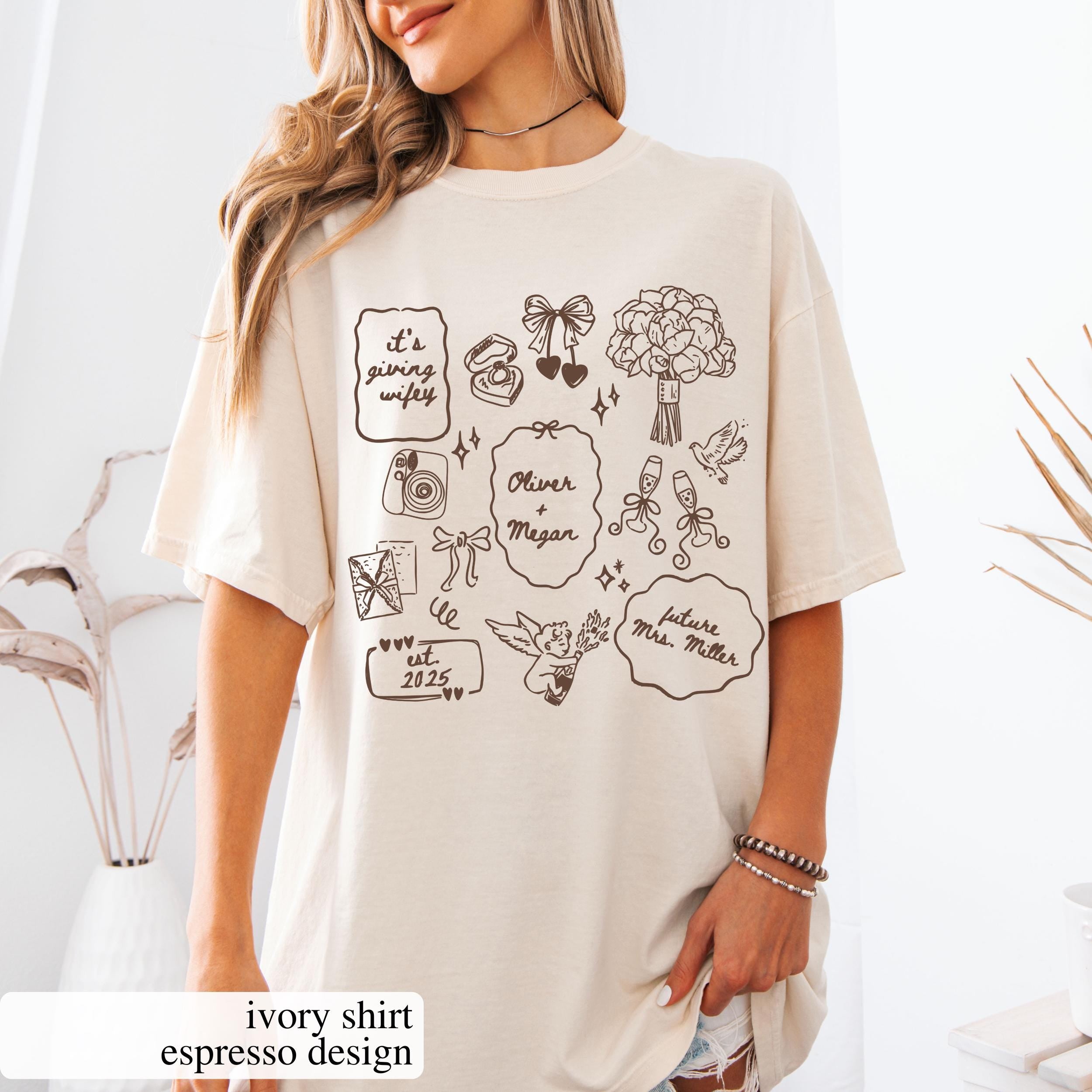 Future Mrs Graphic T-Shirt - Custom Personalized Engagement Bride Tee
