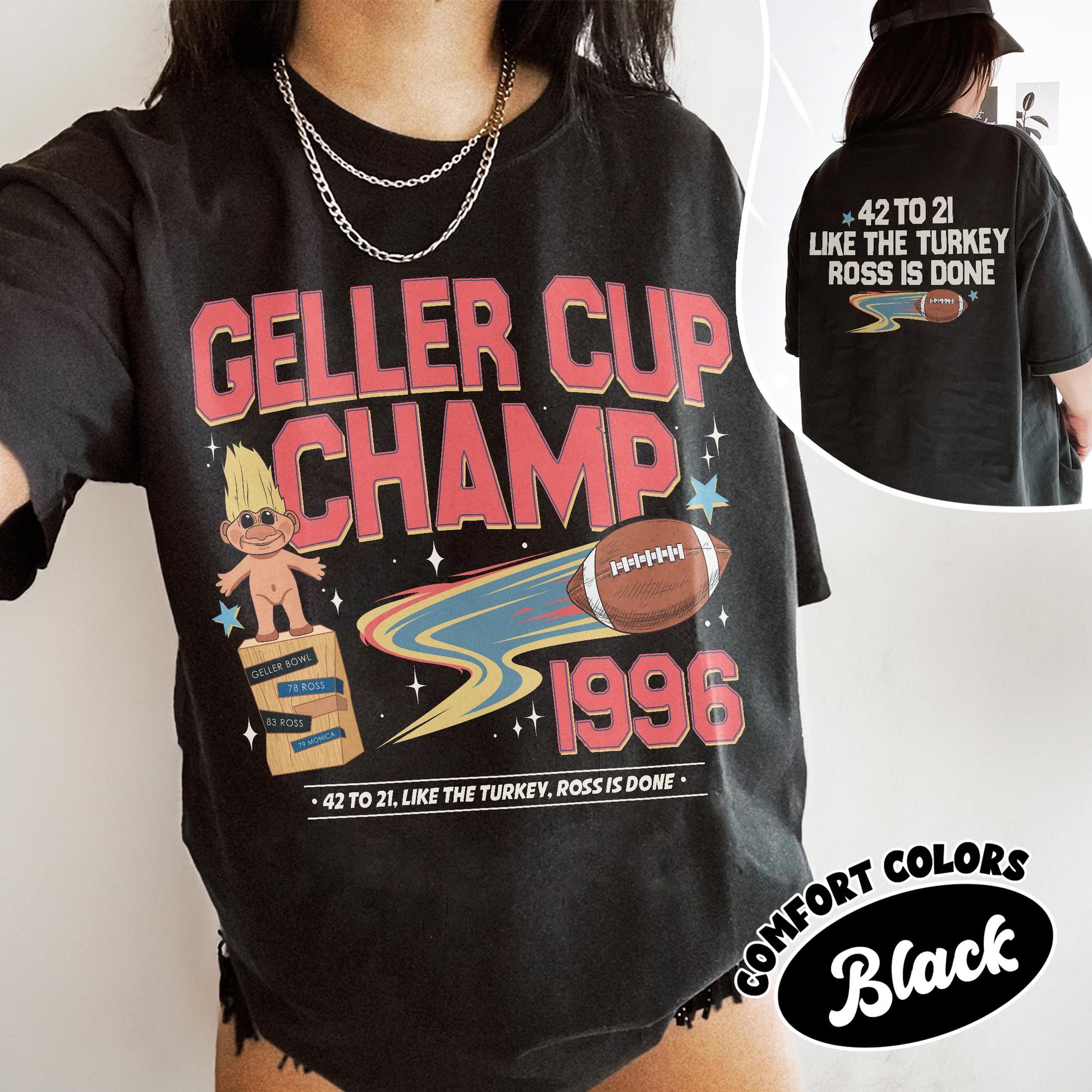 Geller Bowl Inspired Friendsgiving Shirt – Funny Thanksgiving Football Tee