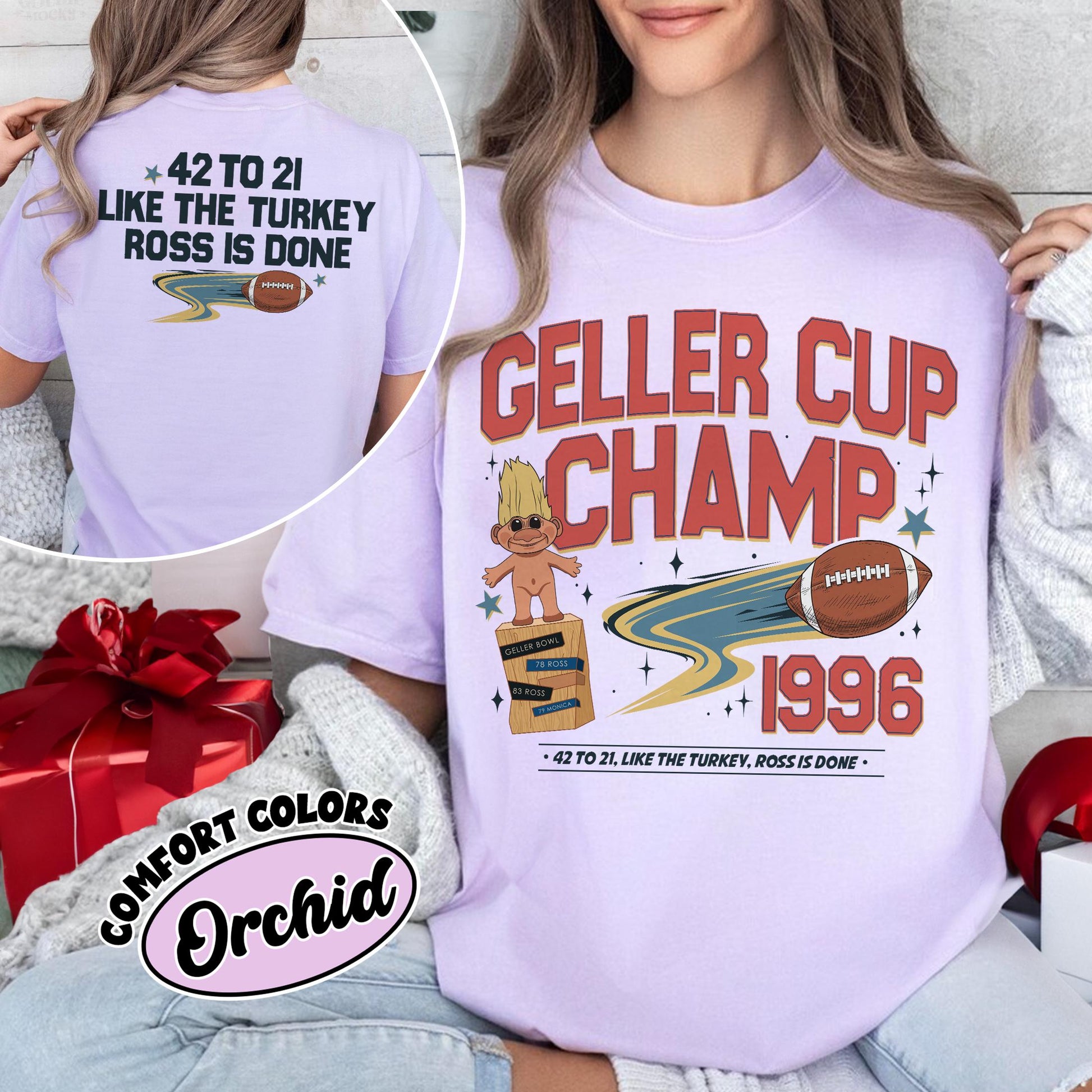 Geller Bowl Inspired Friendsgiving Shirt – Funny Thanksgiving Football Tee