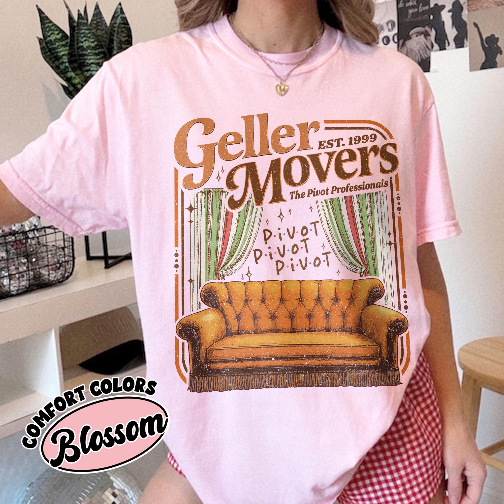 Geller Movers Inspired Shirt – Funny Pivot Scene T-Shirt, 90s TV Show Parody Tee