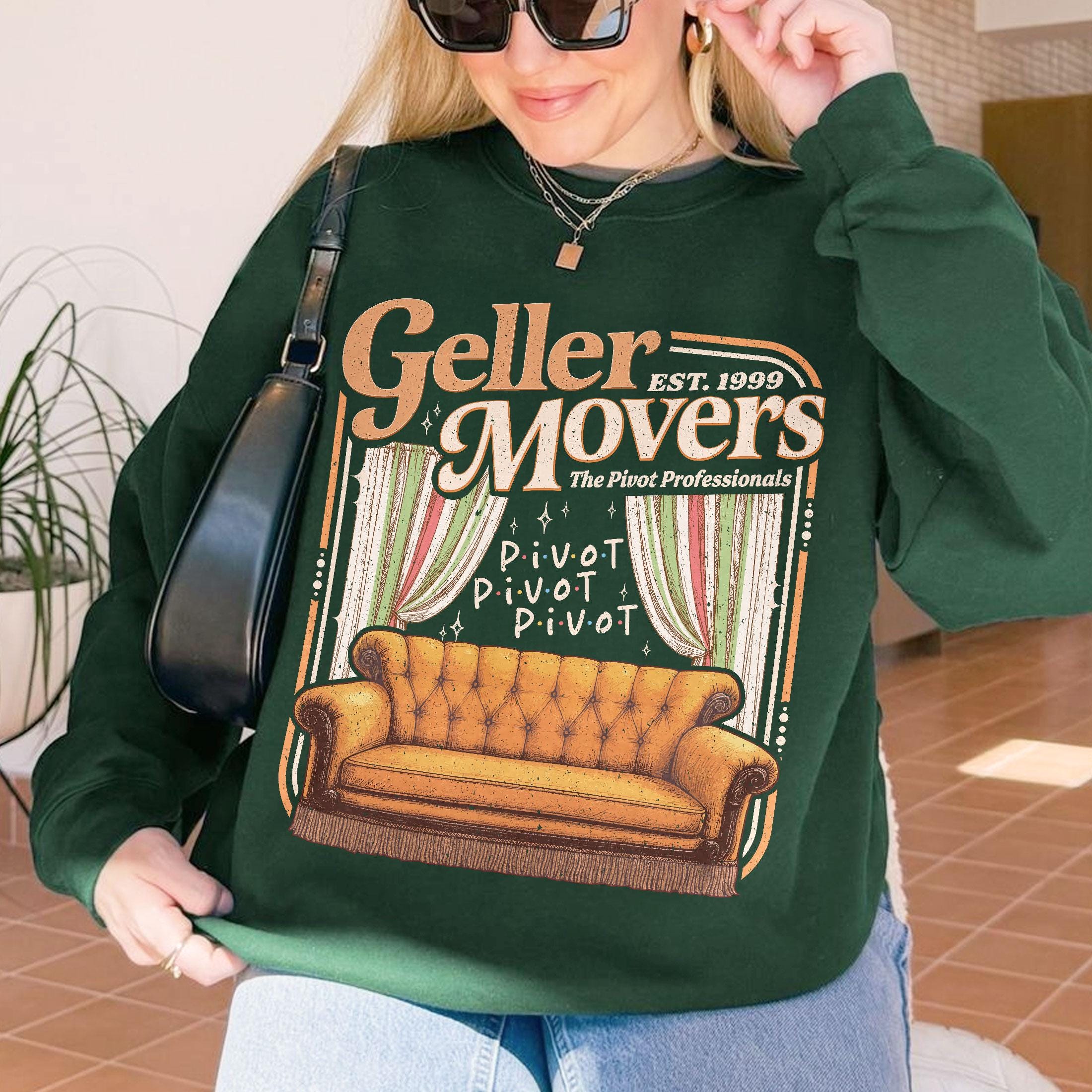 Geller Movers Graphic Shirt – Friends-Inspired Pivot Thanksgiving TV Show Apparel