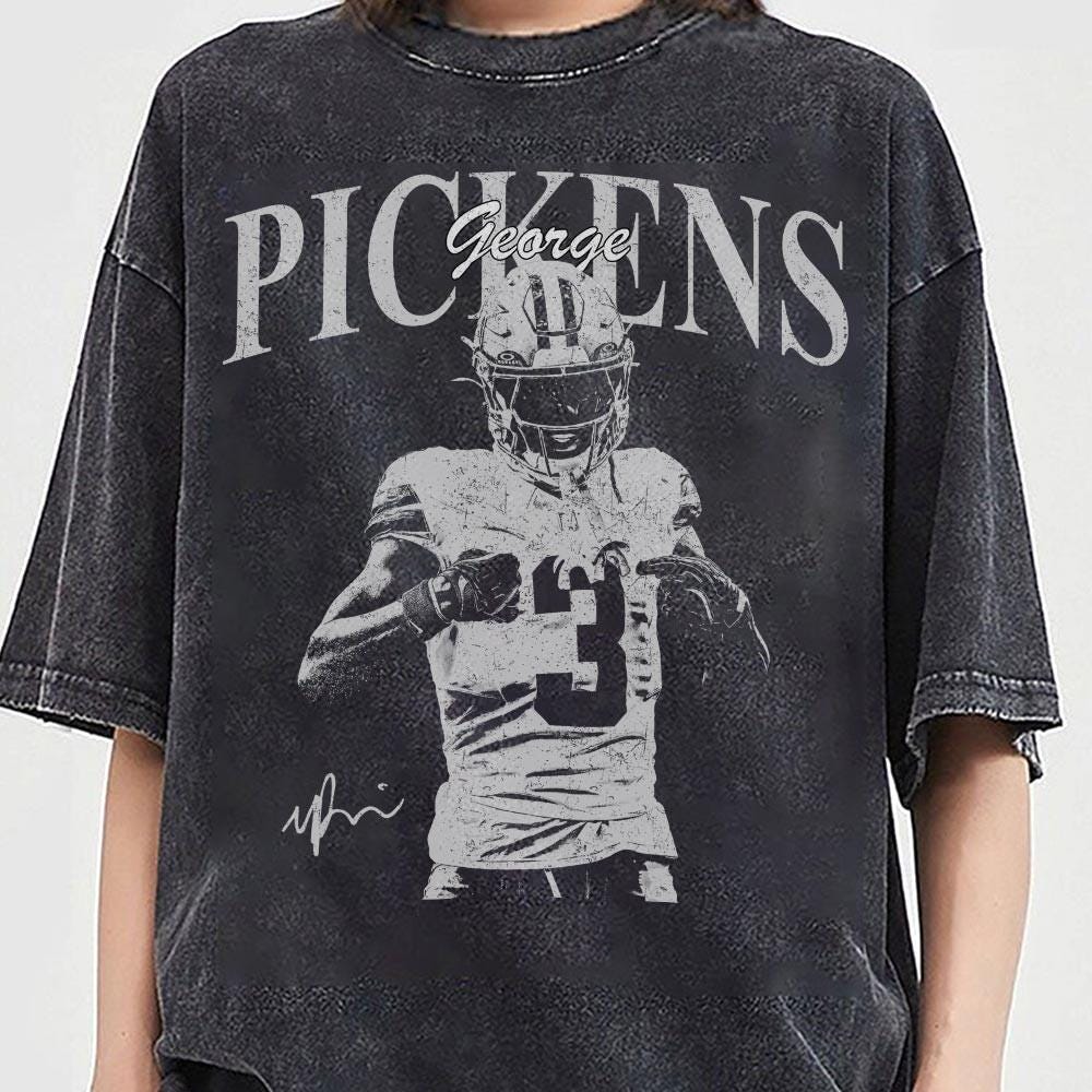 Vintage Football Graphic T-Shirt – Inspired by George Pickens, Retro Fan Tee Unisex