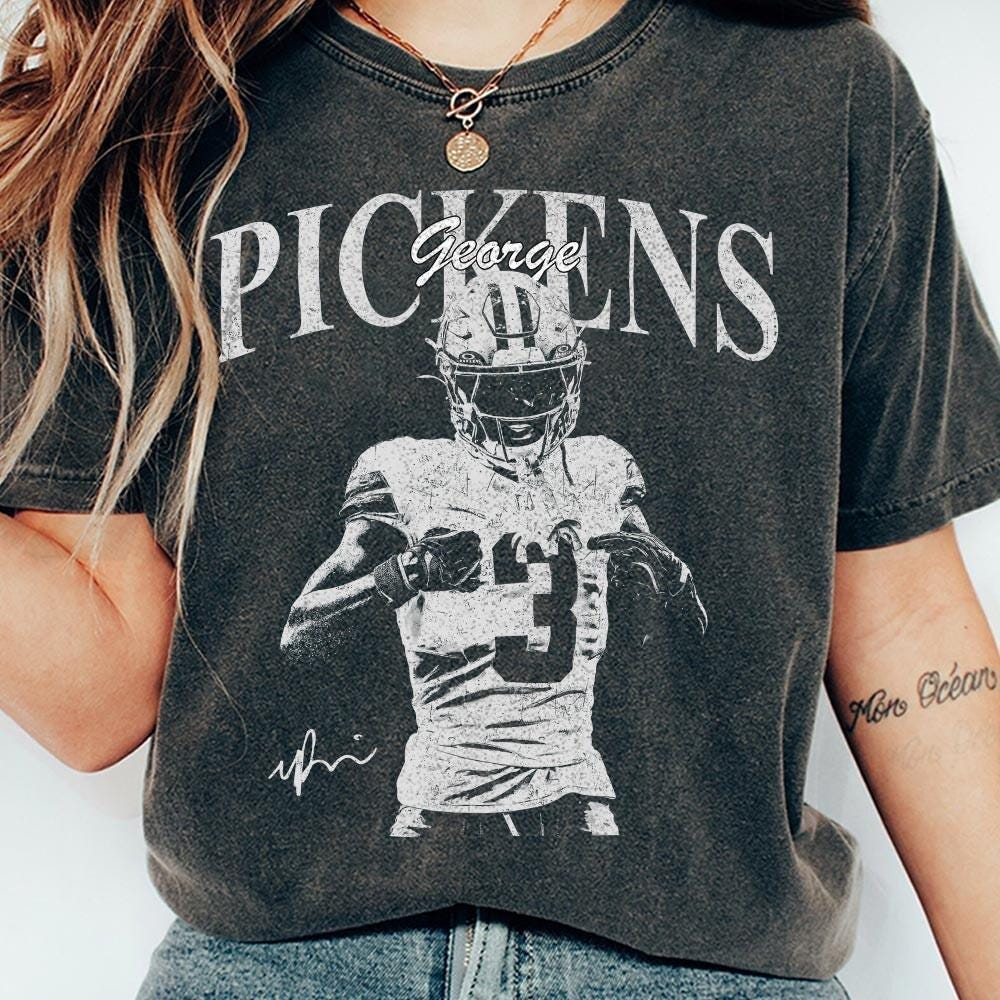 Vintage Football Graphic T-Shirt – Inspired by George Pickens, Retro Fan Tee Unisex
