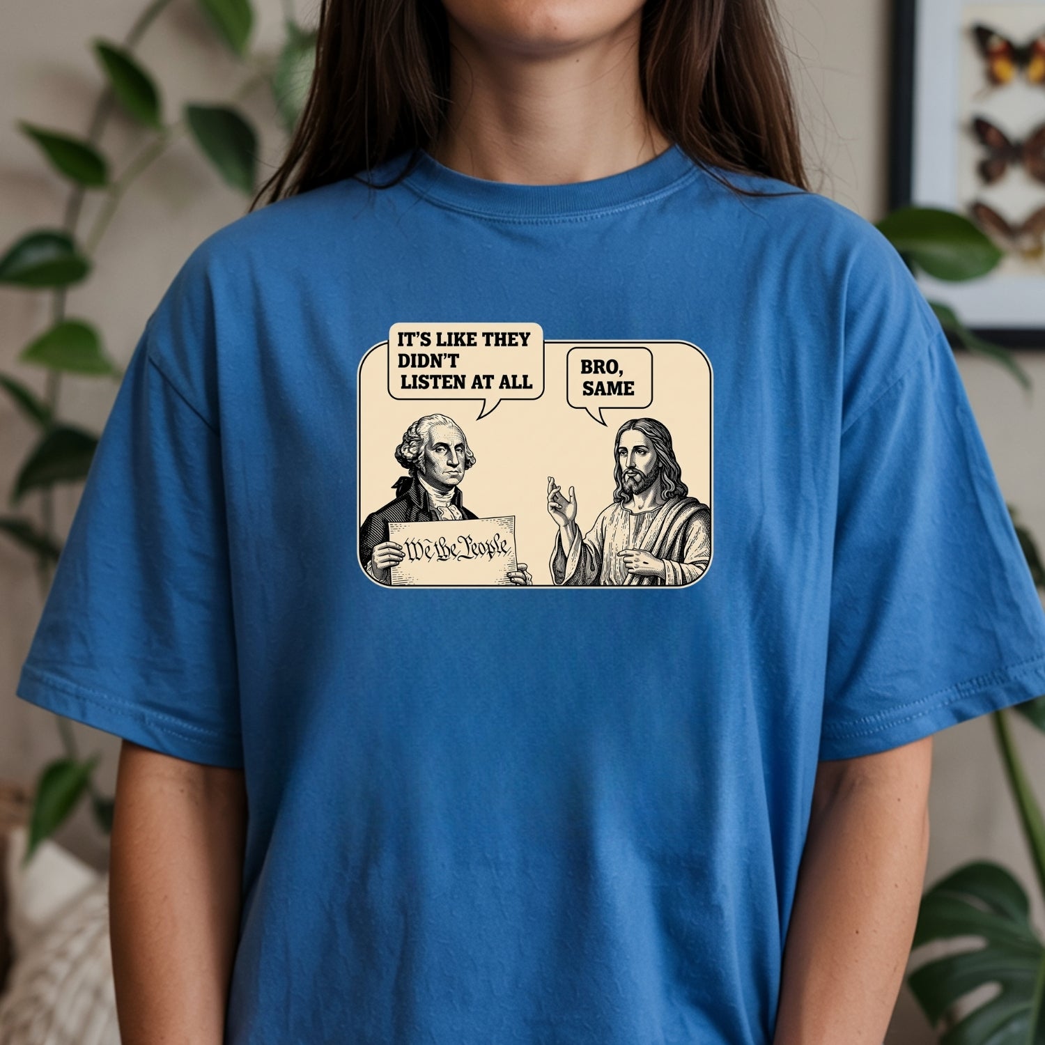 George and Jesus T-Shirt – Vintage Style Unisex Graphic Tee