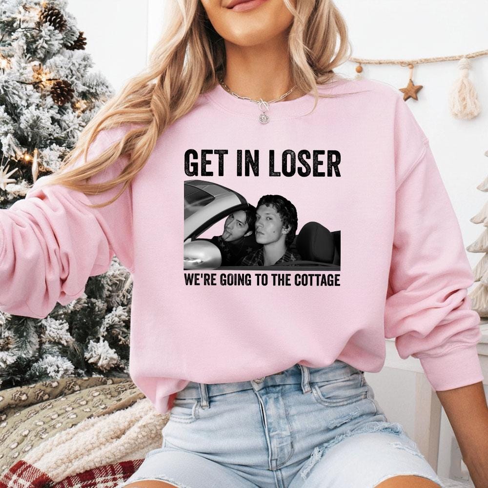 Heated Rivalry Inspired Hockey T-Shirt – Get In Loser We’re Going to the Cottage Unisex Graphic Tee