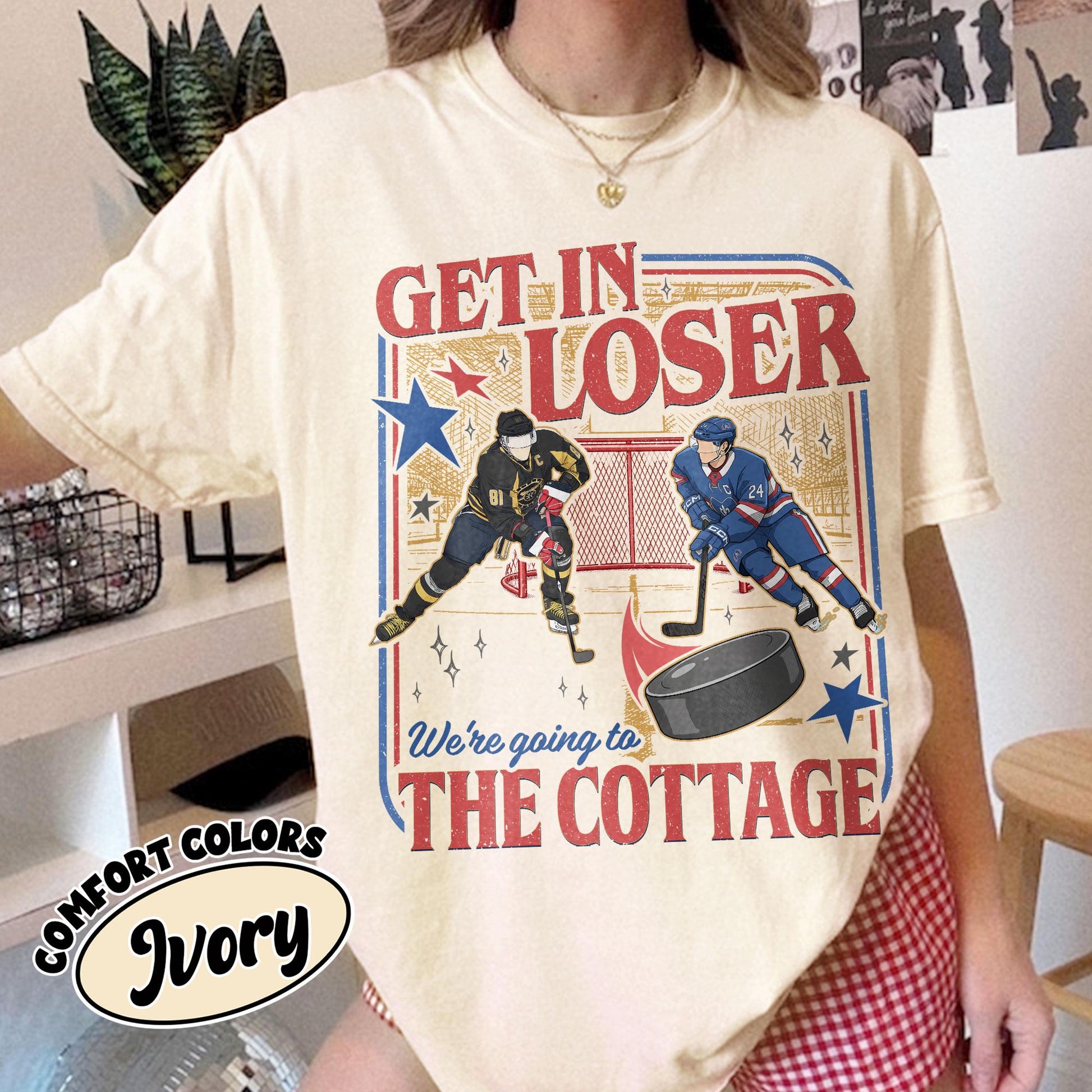 Get In Loser We're Going to the Cottage Shirt – Heated Rivalry Pride Graphic Tee