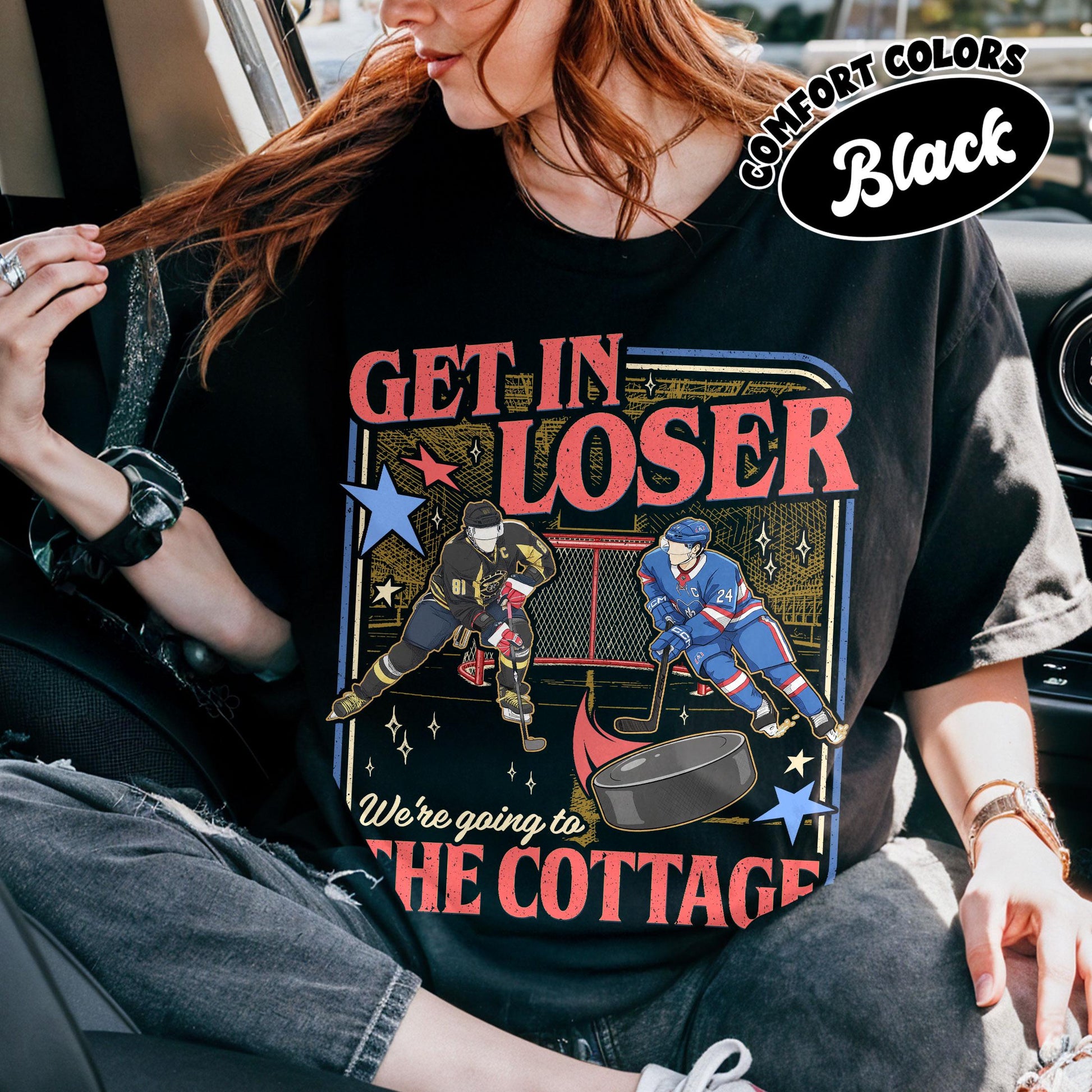 Get In Loser We're Going to the Cottage Shirt – Heated Rivalry Pride Graphic Tee