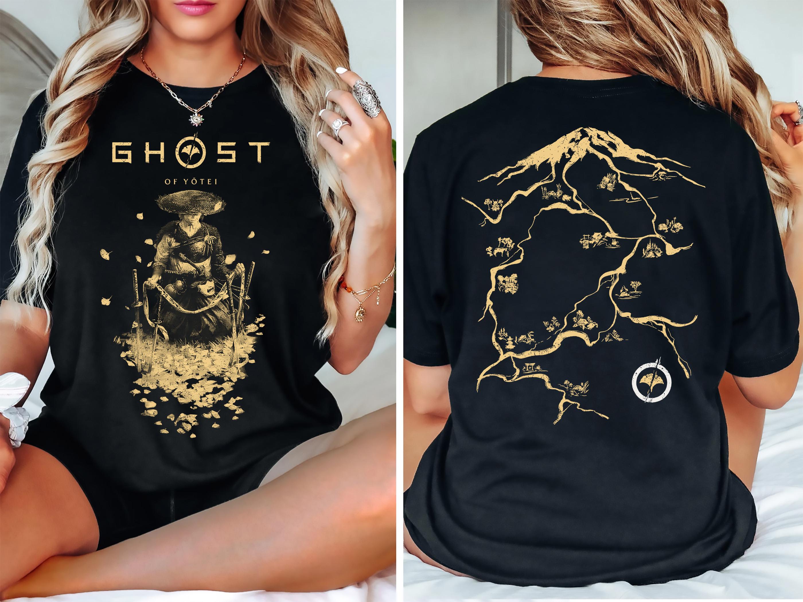 Ghost of Yotei Shirt – Anime Atsu Samurai Japan Two-Sided Graphic Tee