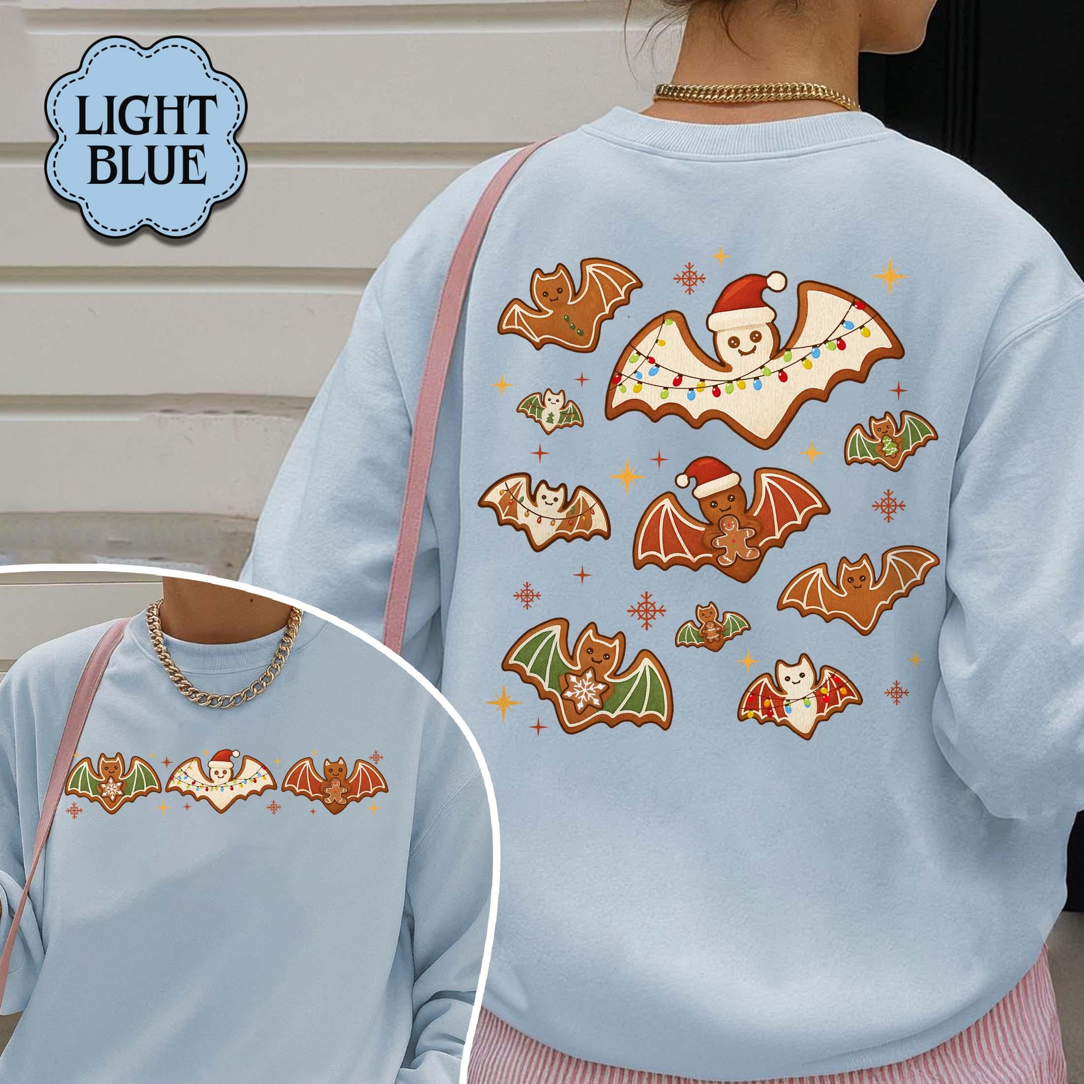 Gingerbread Bats Christmas Hoodie – Spooky Holiday Sweatshirt