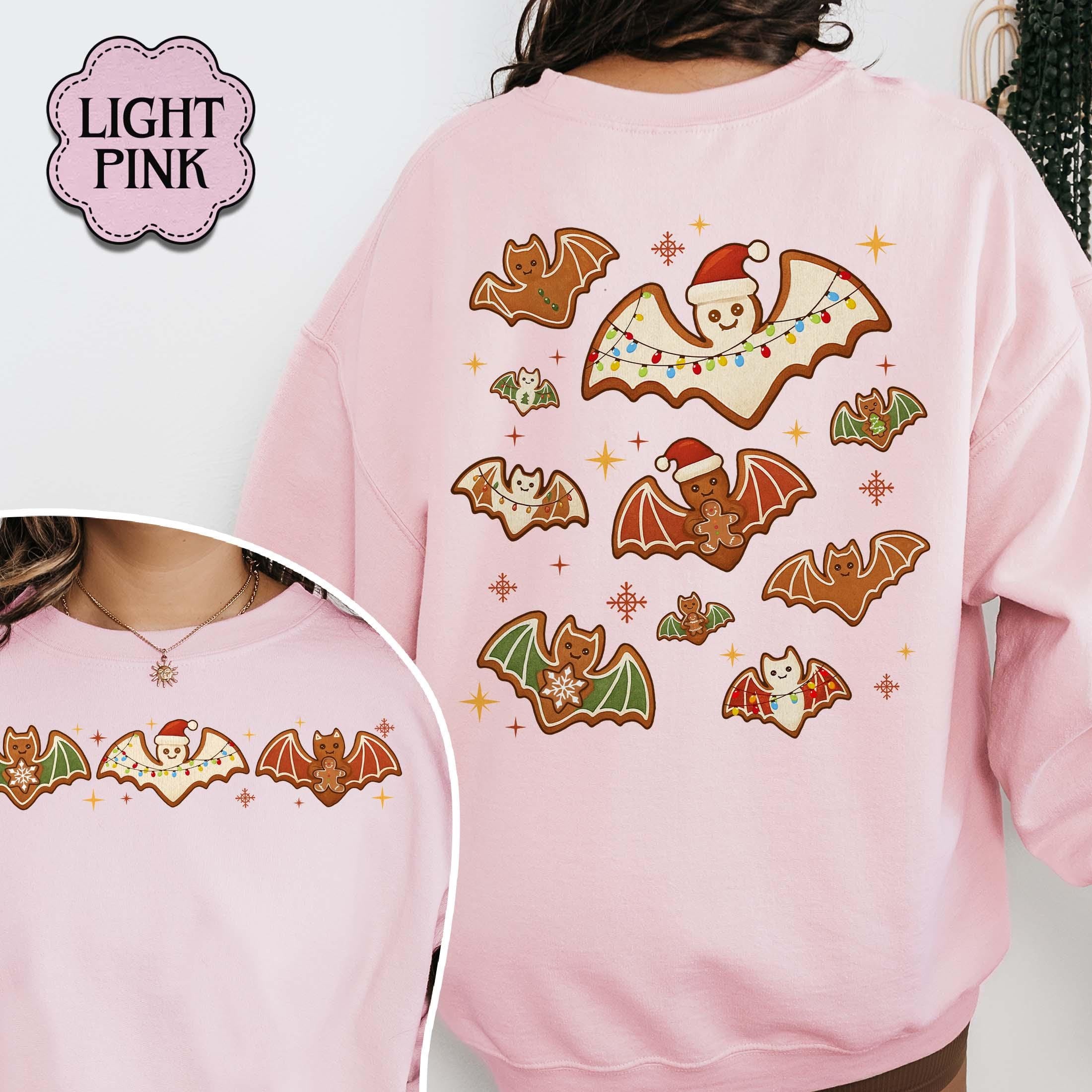Gingerbread Bats Christmas Hoodie – Spooky Holiday Sweatshirt