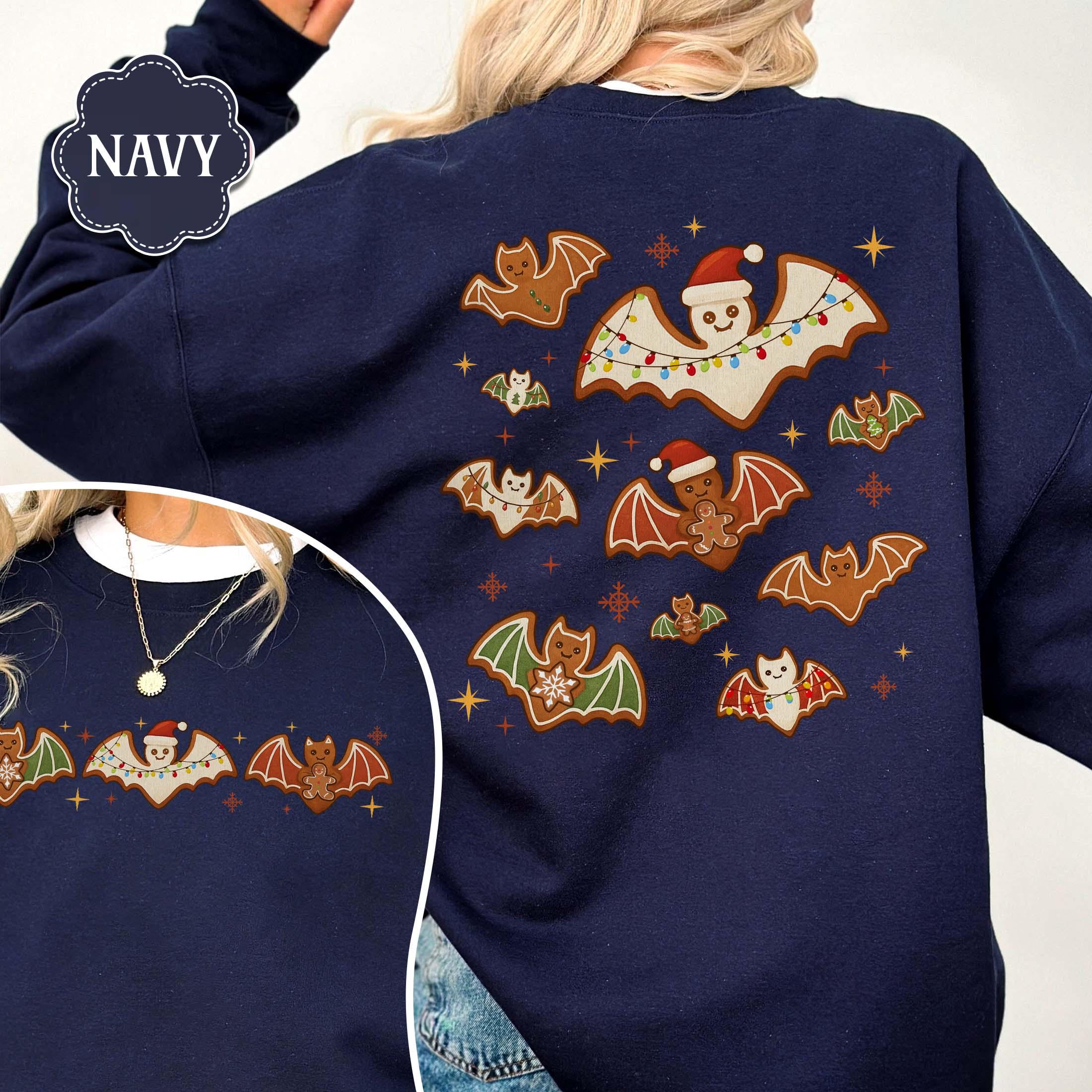 Gingerbread Bats Christmas Hoodie – Spooky Holiday Sweatshirt