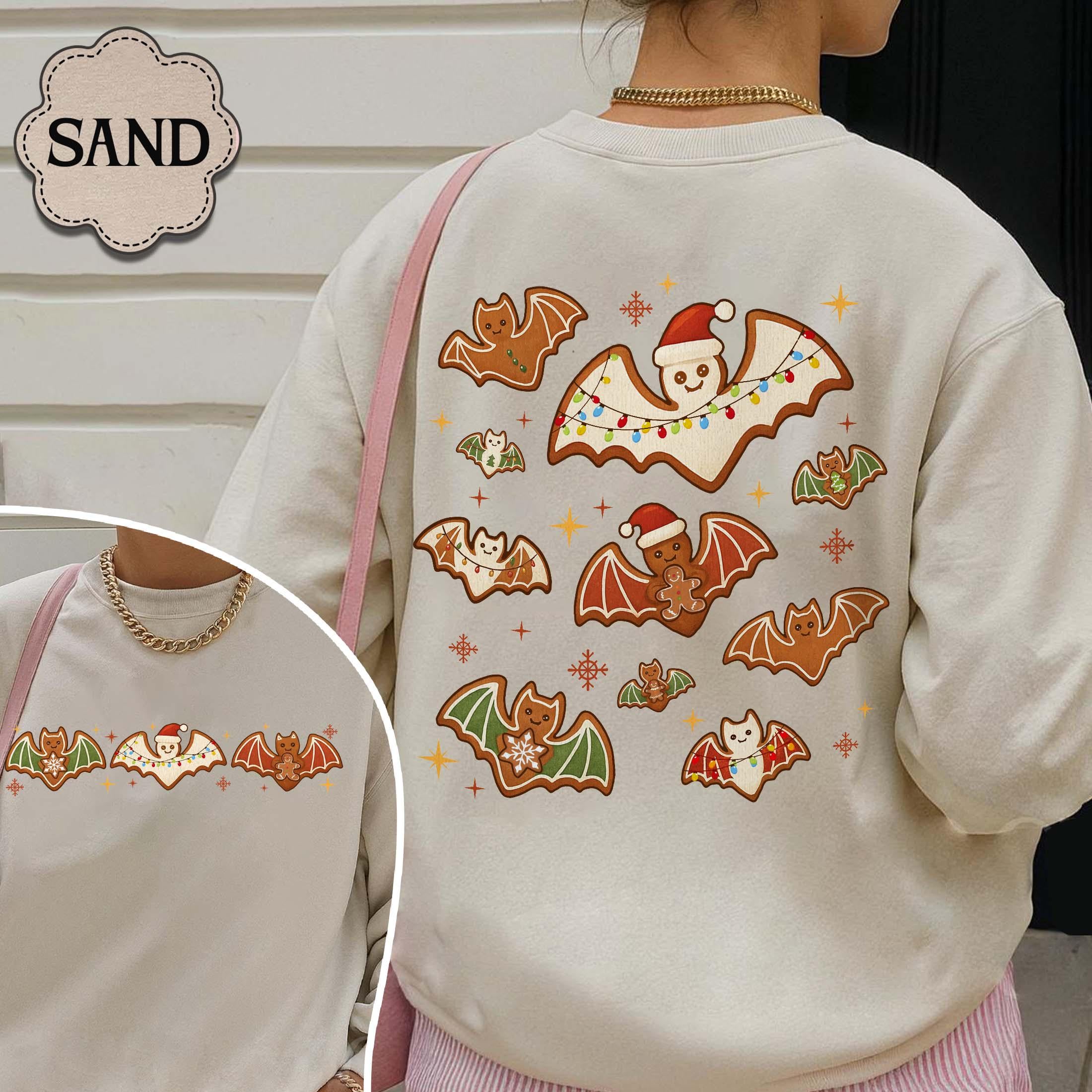 Gingerbread Bats Christmas Hoodie – Spooky Holiday Sweatshirt