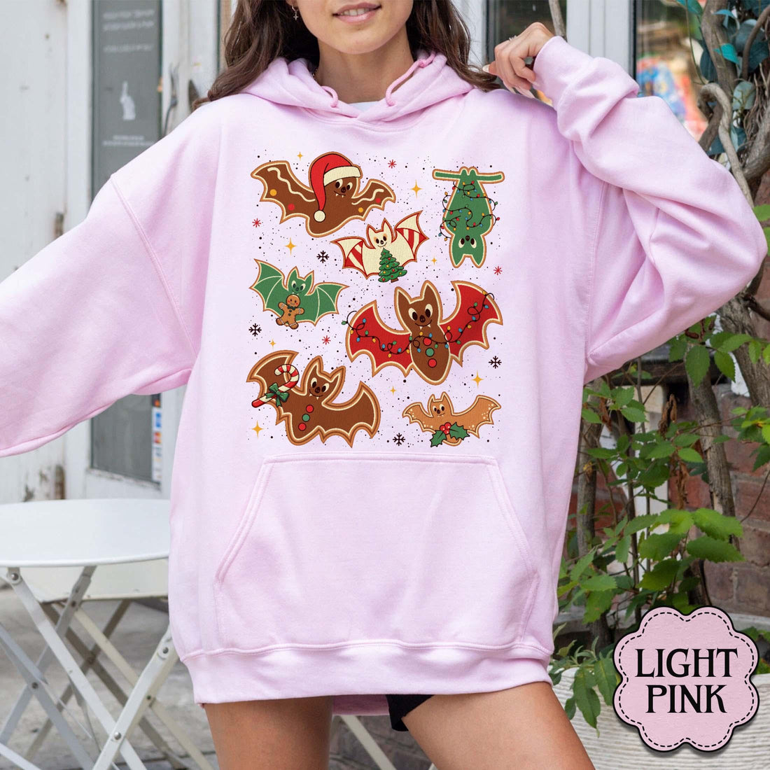 Gingerbread Bats Christmas Sweatshirt – Gothic Holiday Shirt