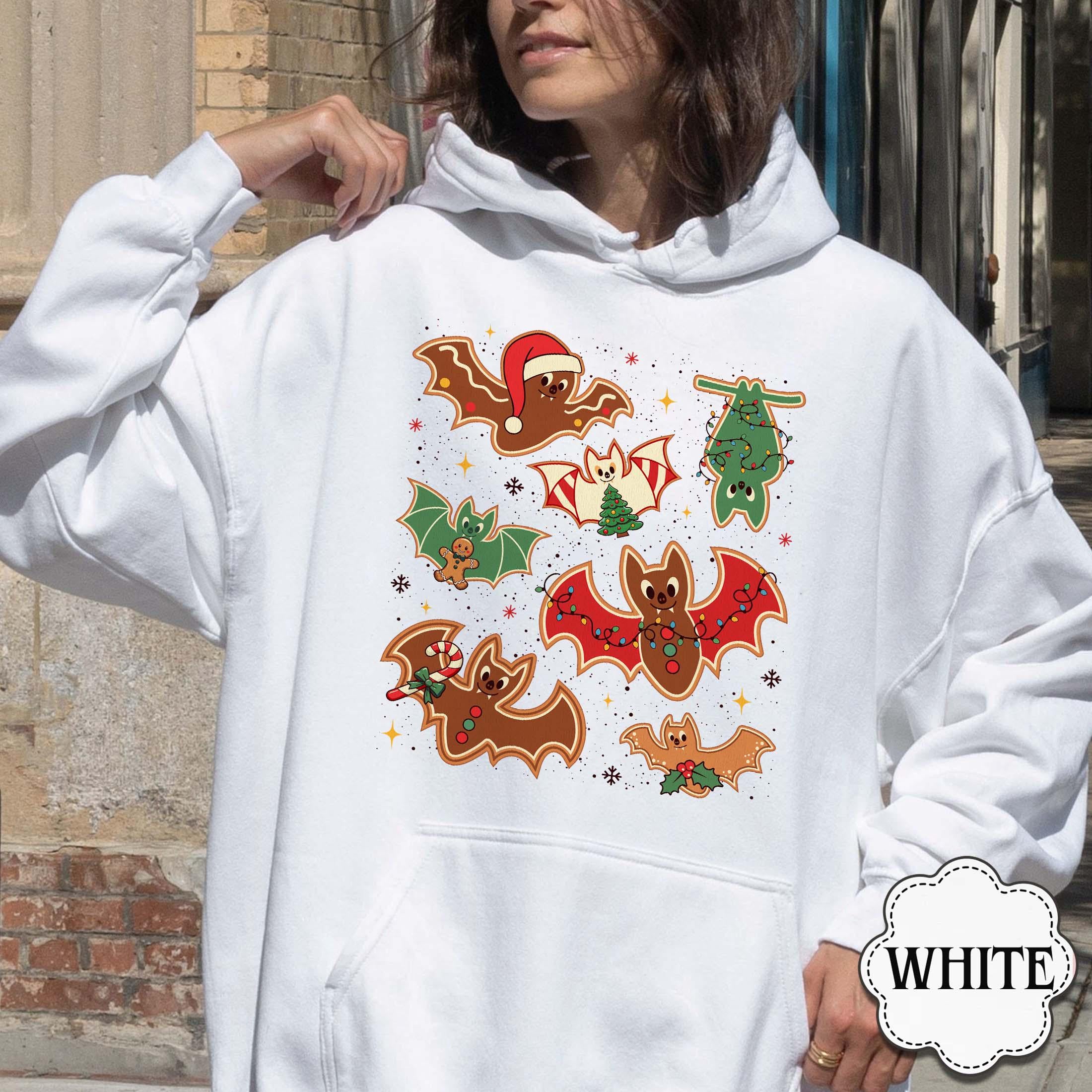 Gingerbread Bats Christmas Sweatshirt – Gothic Holiday Shirt