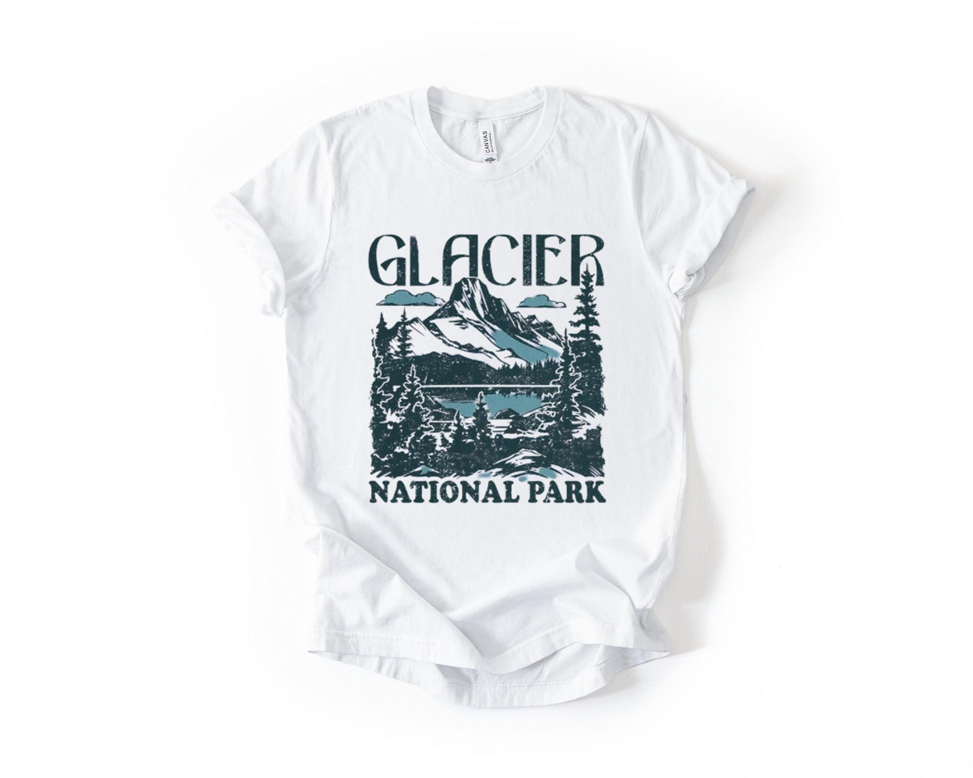 Glacier Mountain Landscape T-Shirt – Nature Travel Graphic Tee