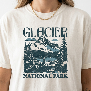 Glacier Mountain Landscape T-Shirt – Nature Travel Graphic Tee