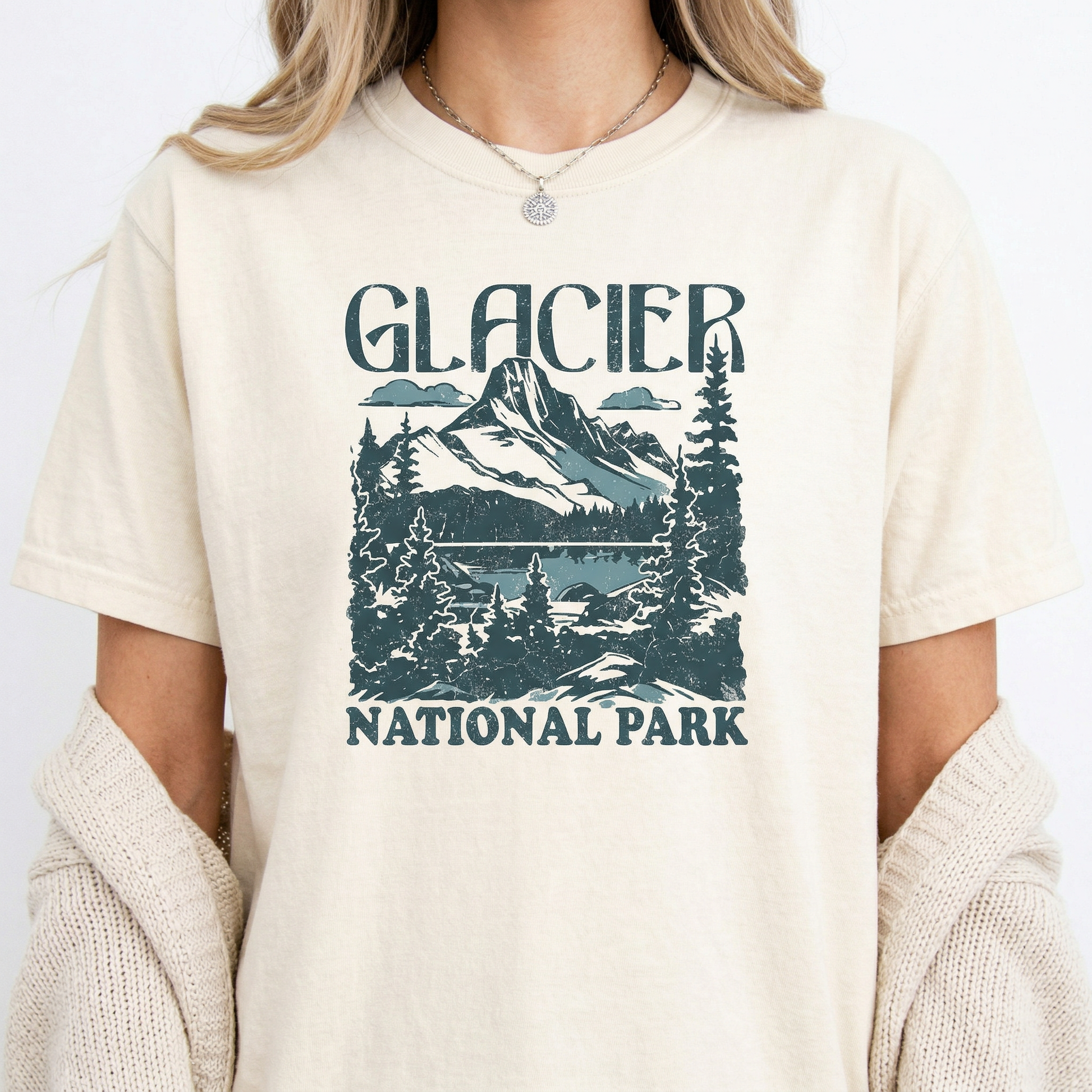 Glacier Mountain Landscape T-Shirt – Nature Travel Graphic Tee