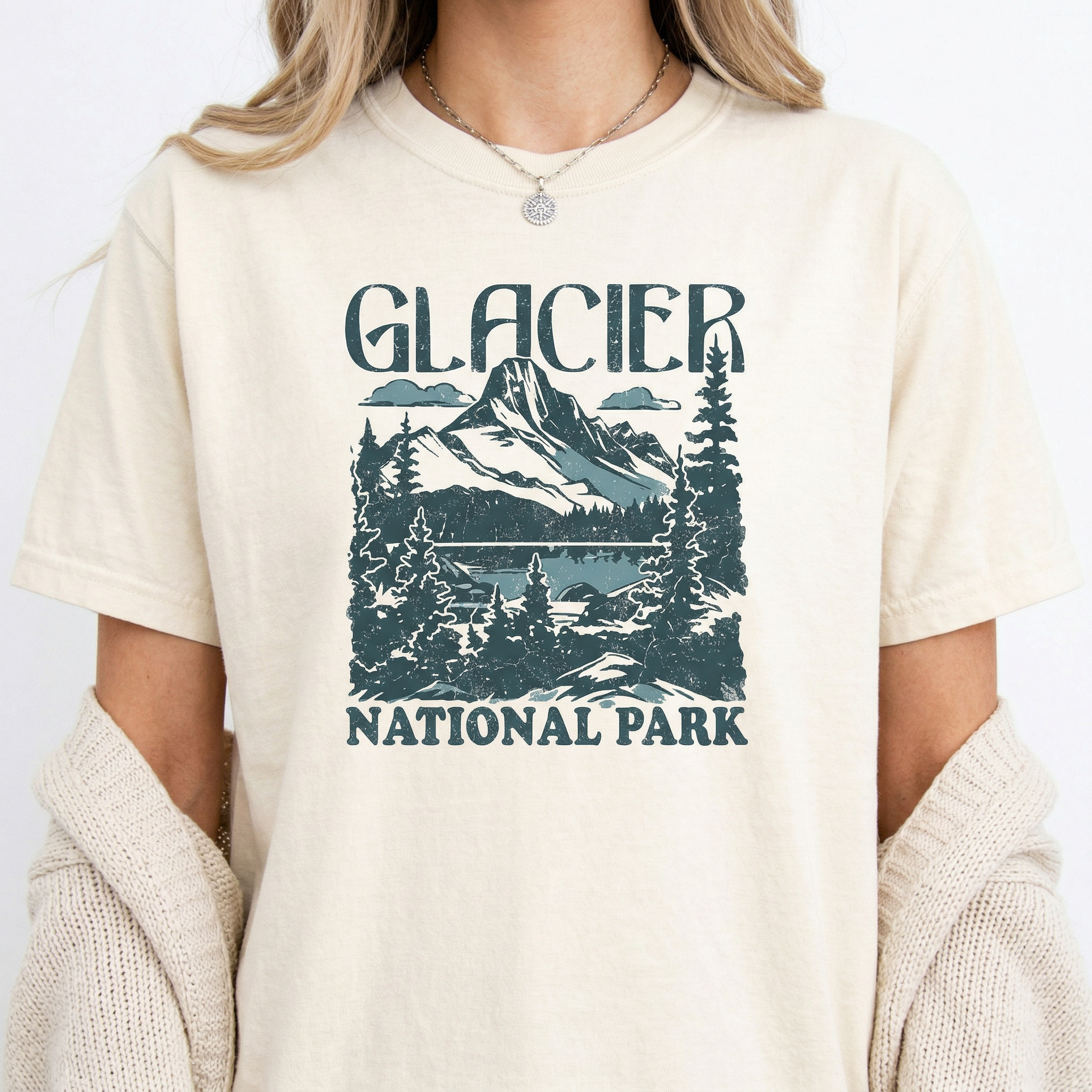 Glacier Mountain Landscape T-Shirt – Nature Travel Graphic Tee
