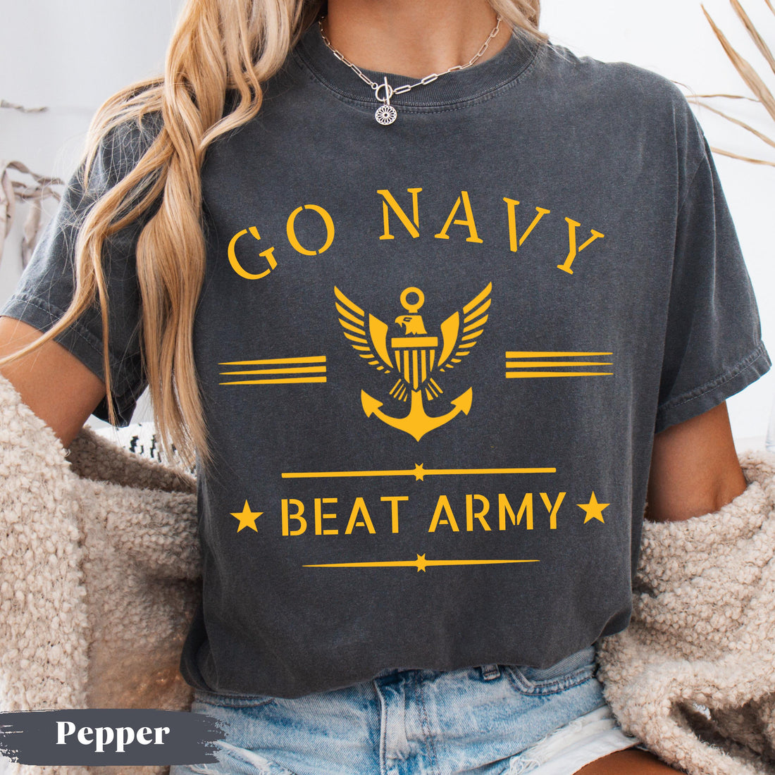 Go Navy Beat Army Shirt – Military Game Day Patriotic Tee