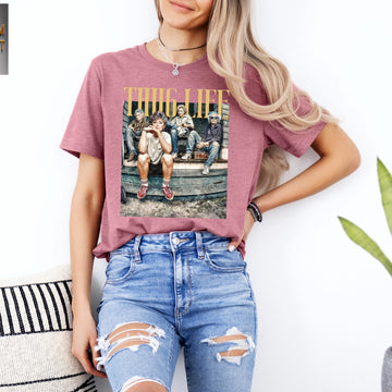 Golden Girls Thug Life Shirt – 80s TV Sitcom Fan Tee – Retro Golden Girls Gift for Women
