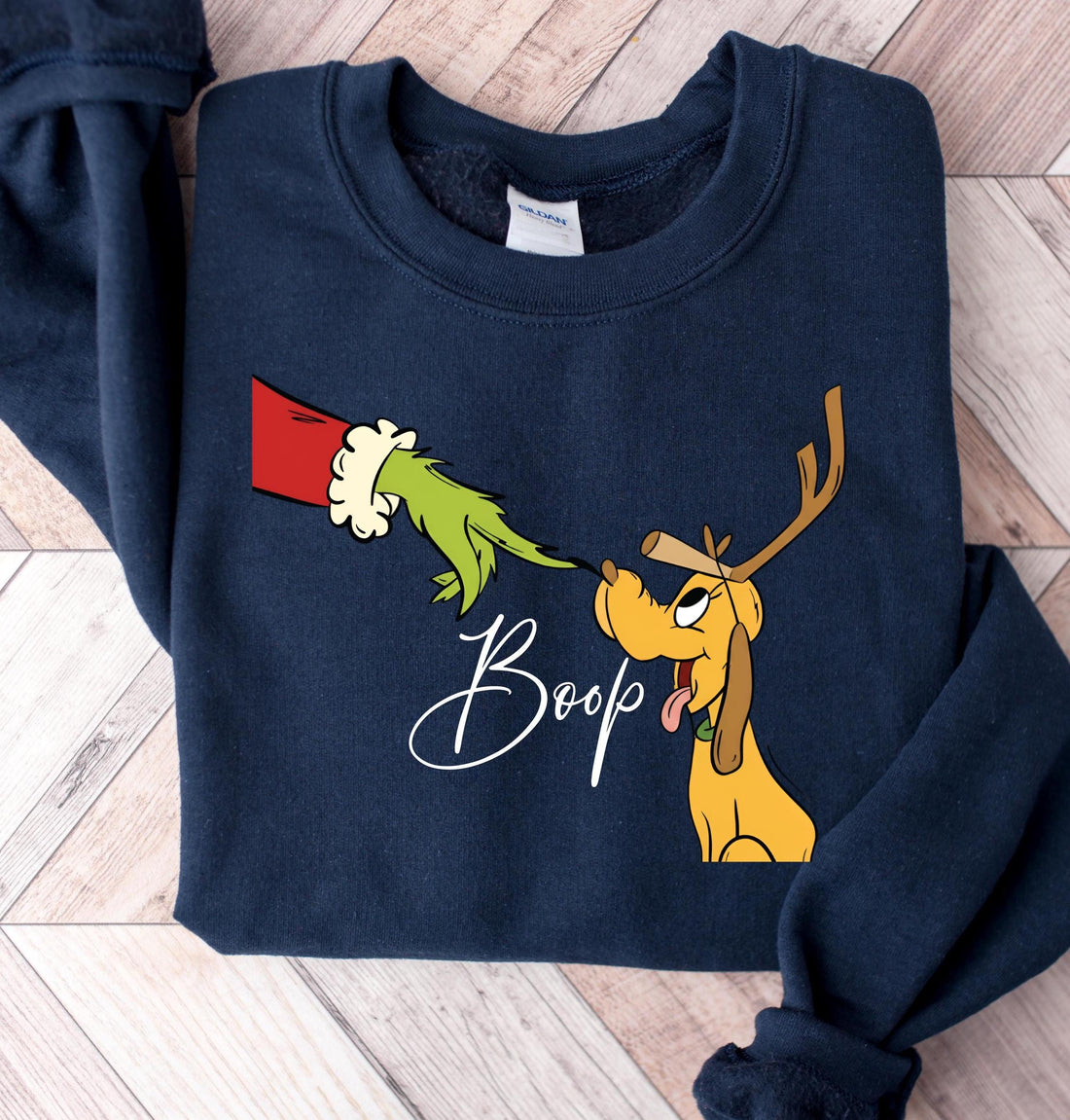 Grinch Boop Reindeer Dog Sweatshirt – Funny Christmas Holiday Pullover