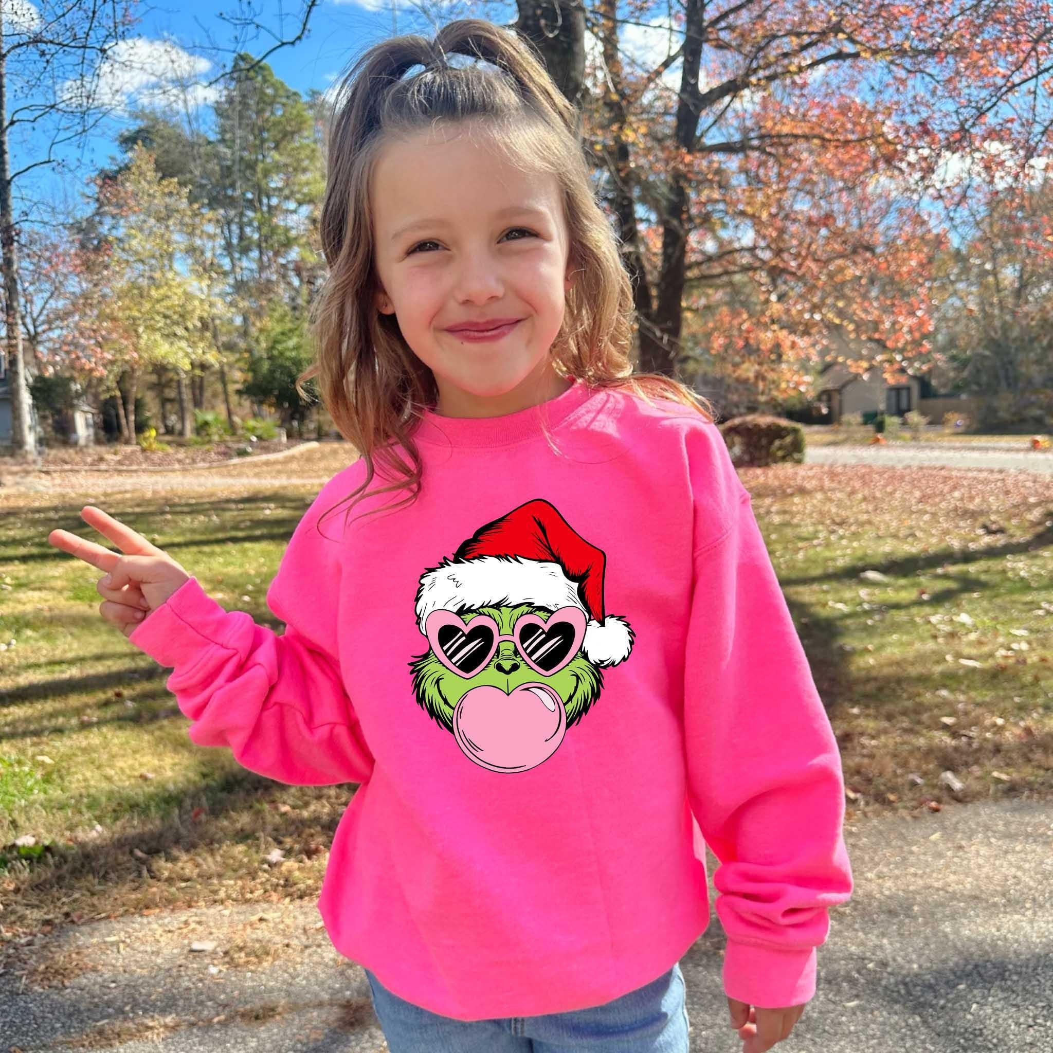 Green Furry Christmas Bubble Gum Hoodie – Funny Holiday Sweatshirt