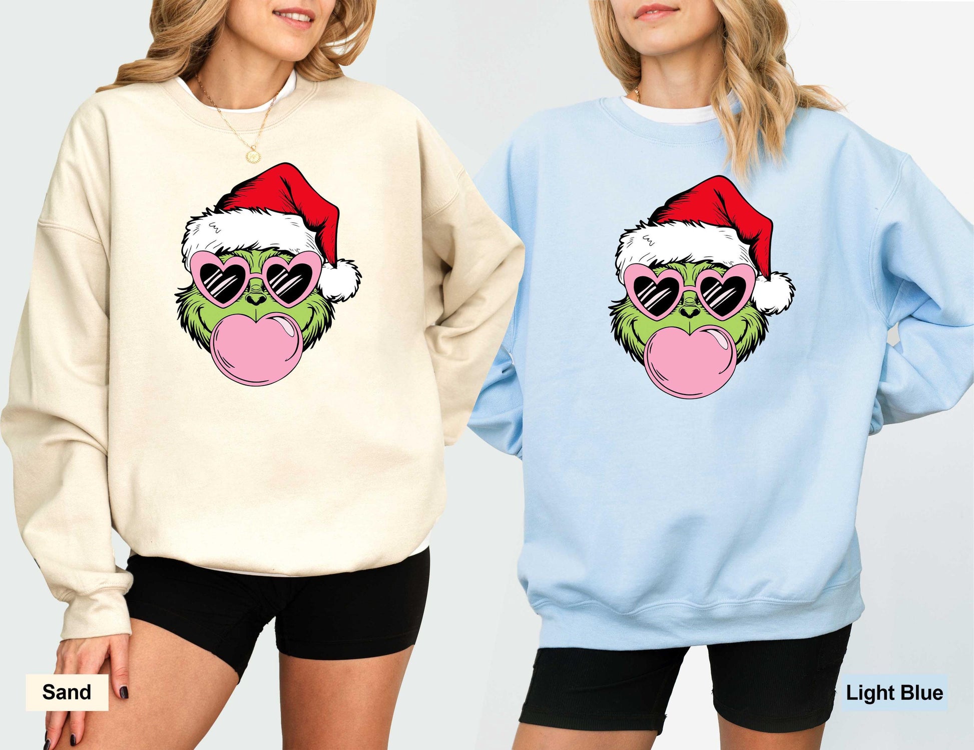 Green Furry Christmas Bubble Gum Hoodie – Funny Holiday Sweatshirt